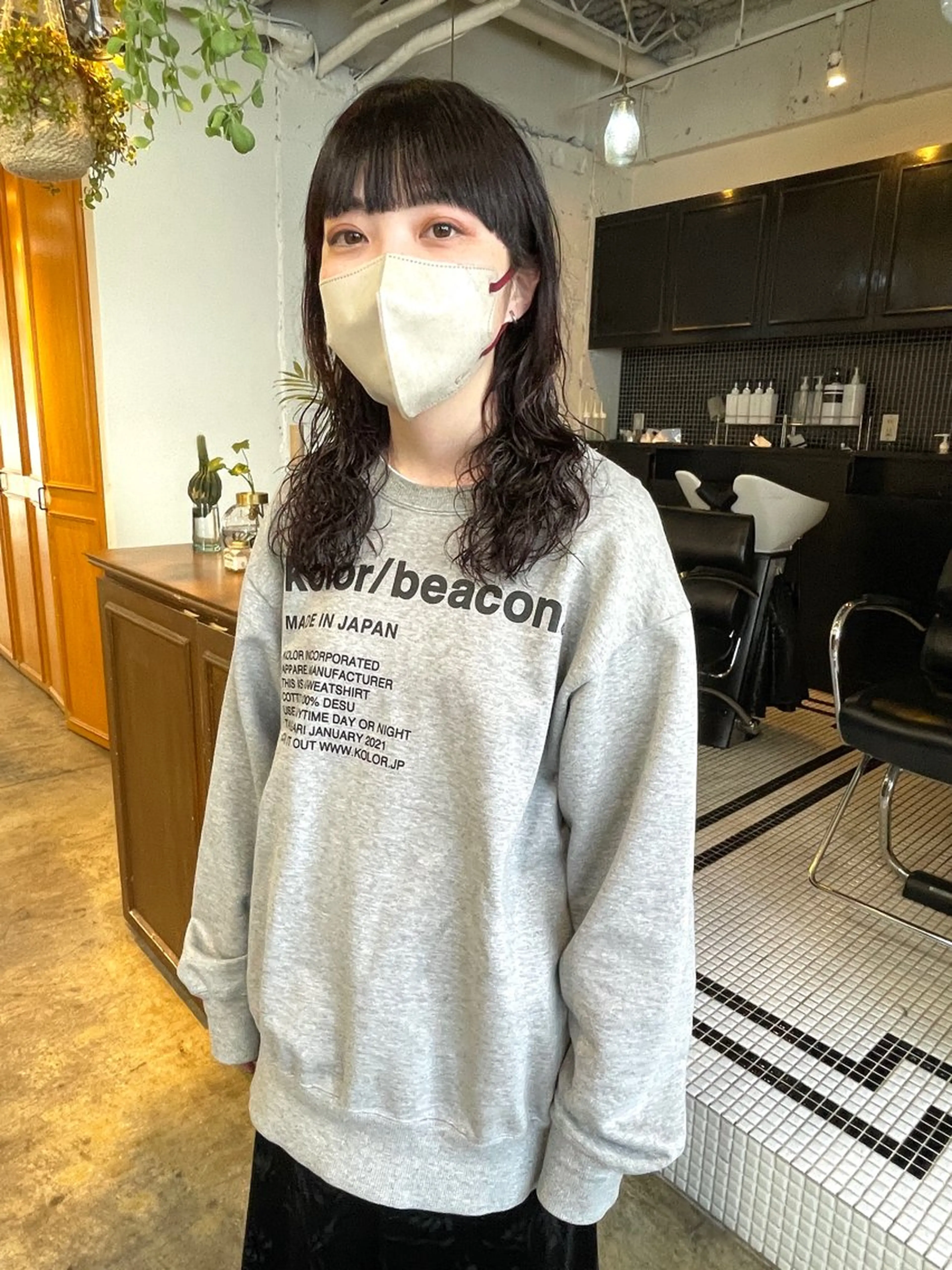 ミディアム カラー パーマ ミディアムパーマ カット ヘアカラー パーマ トリートメント レイヤー／似合わせ TAKUYAのヘアスタイル