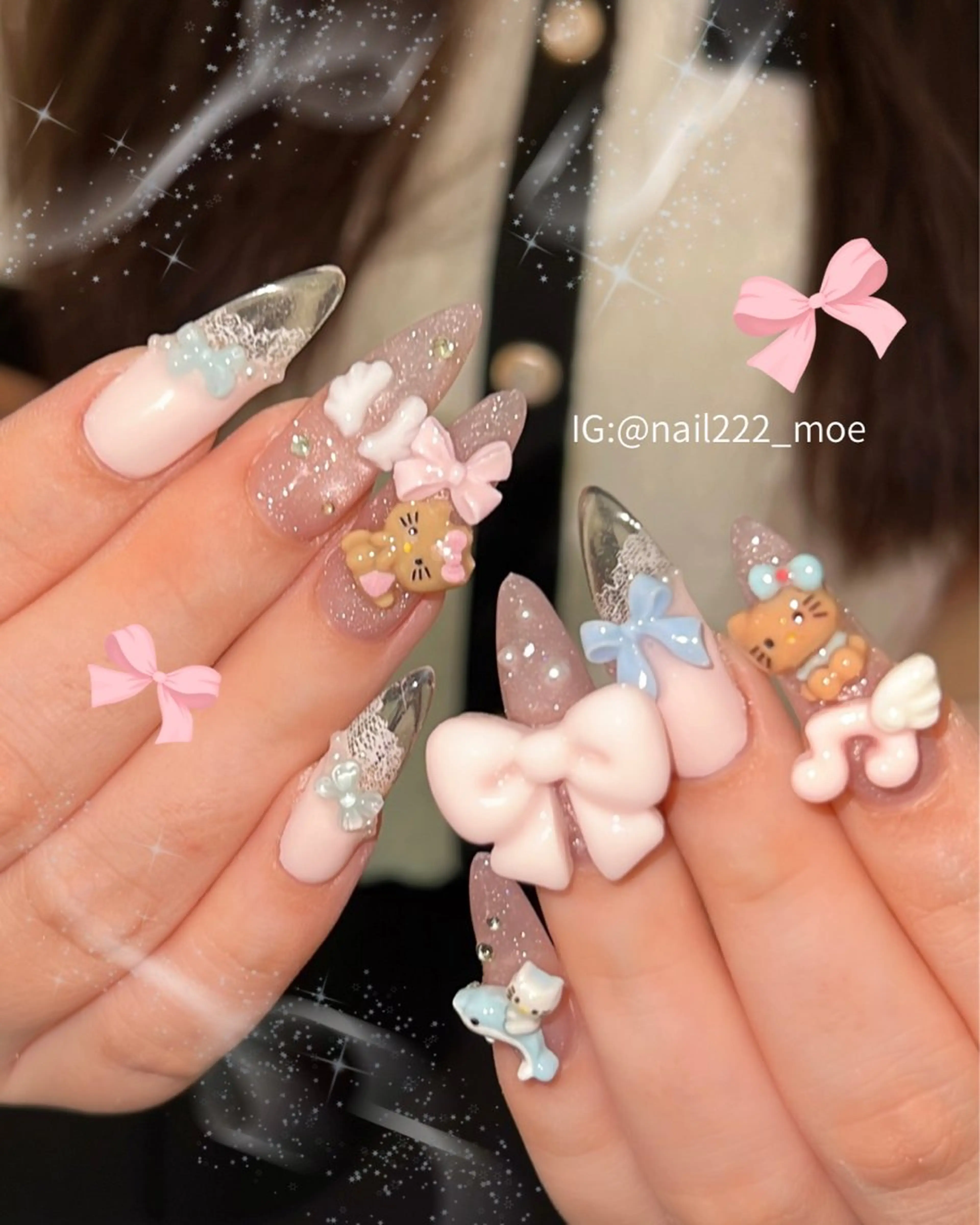 ネイル ハンドネイル ⟡.*222⋰˚☆ MöEのネイルデザイン