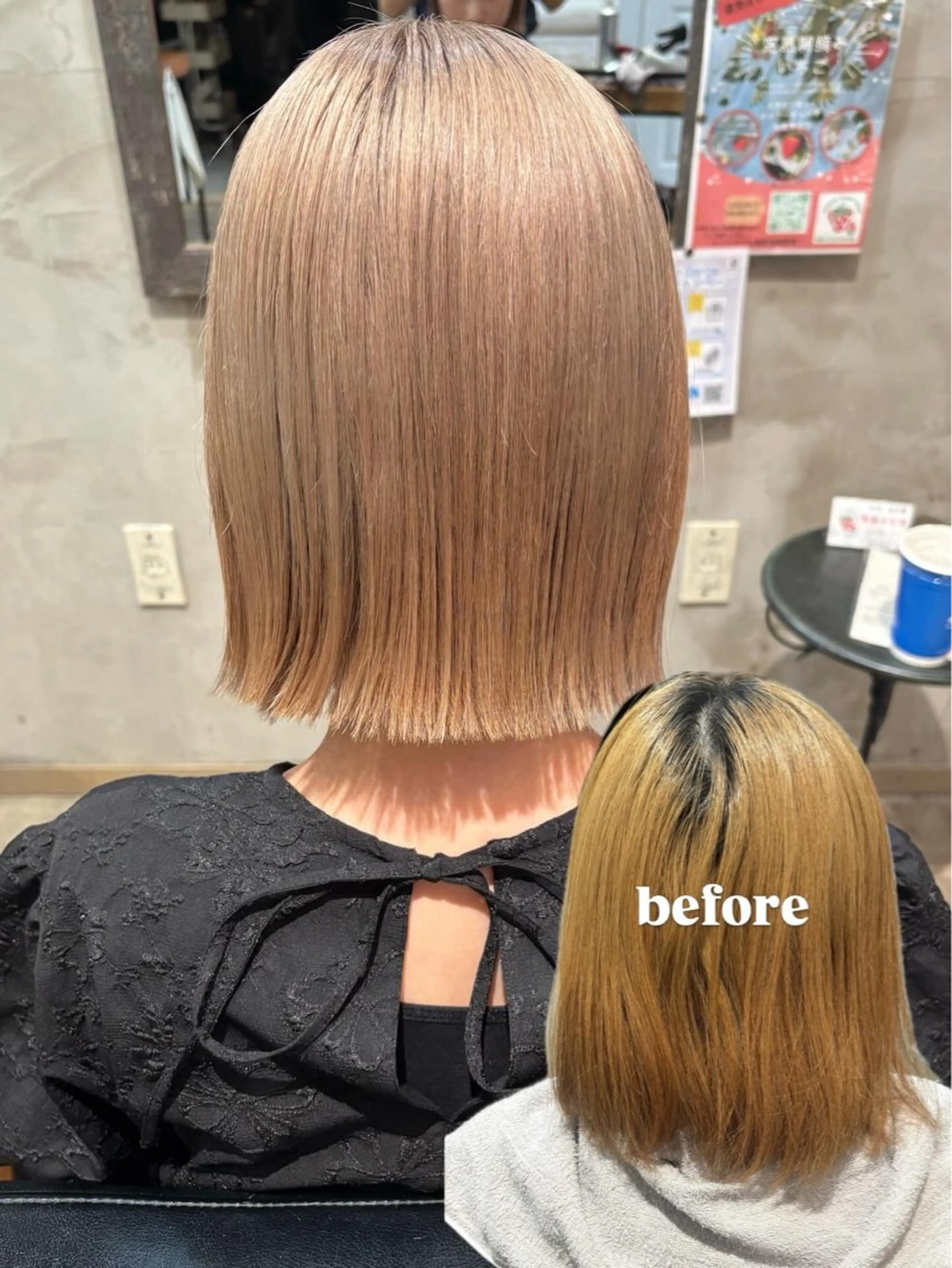 ショート ボブ カット ヘアカラー トリートメント 似合わせレイヤー/ Wカラー🧸こころのヘアスタイル