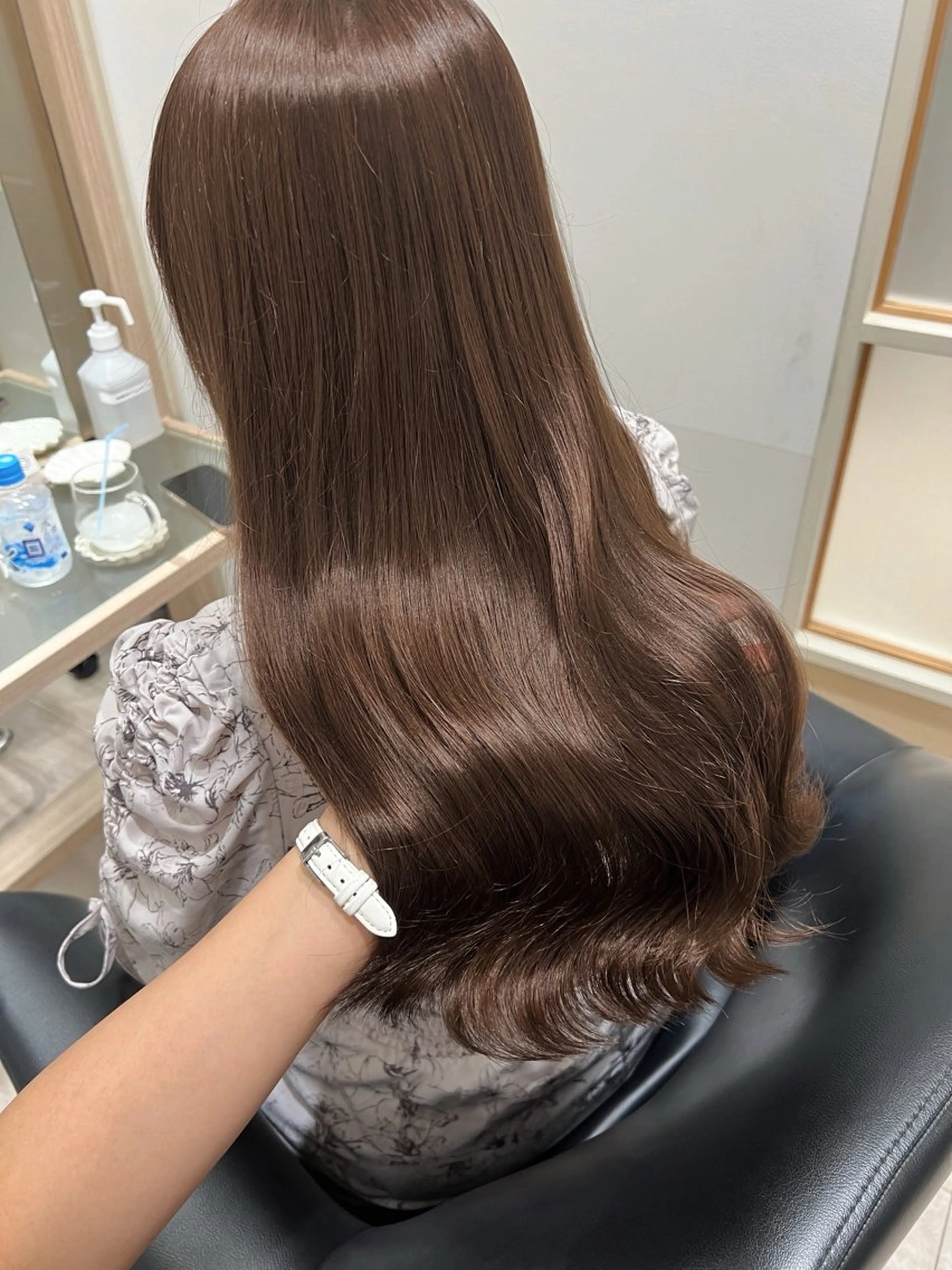 ロング カット ヘアカラー トリートメント 韓国モテhair🍑 momoのヘアスタイル