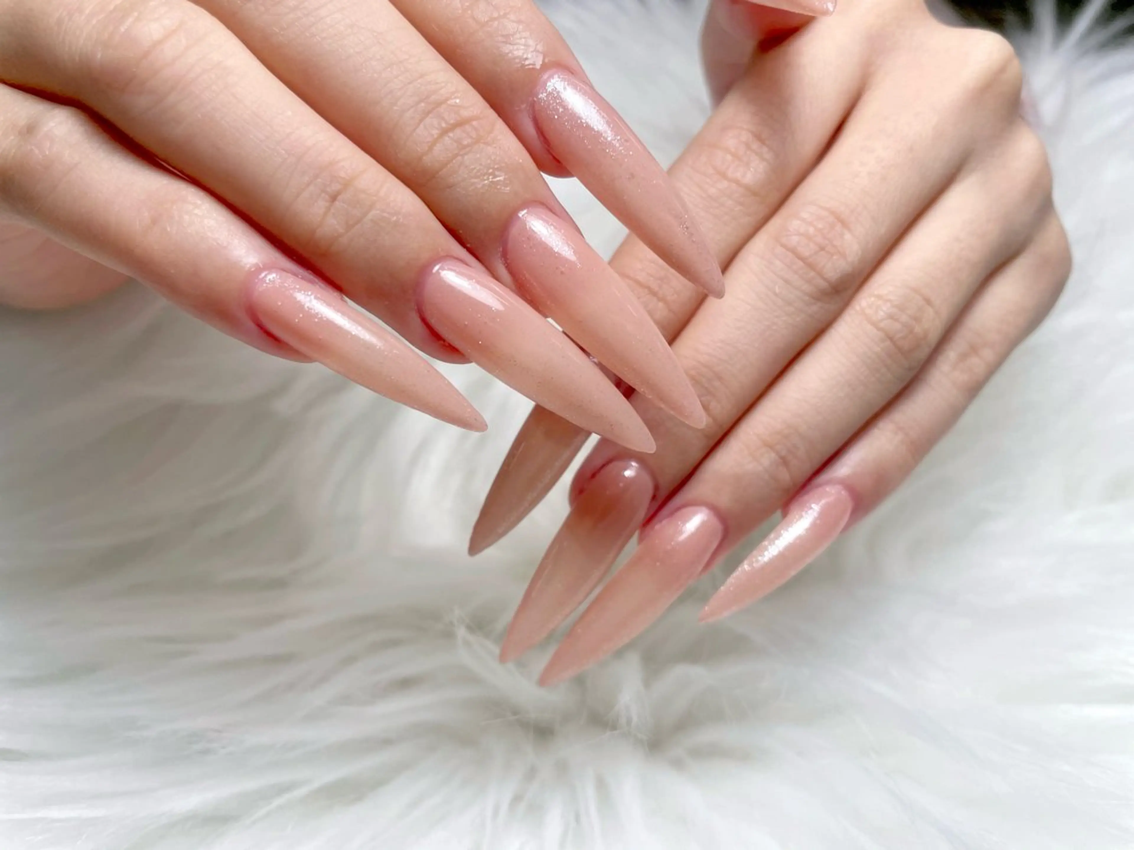 ネイル ロングネイル ワンカラーネイル IBUKI momo京橋のネイルデザイン