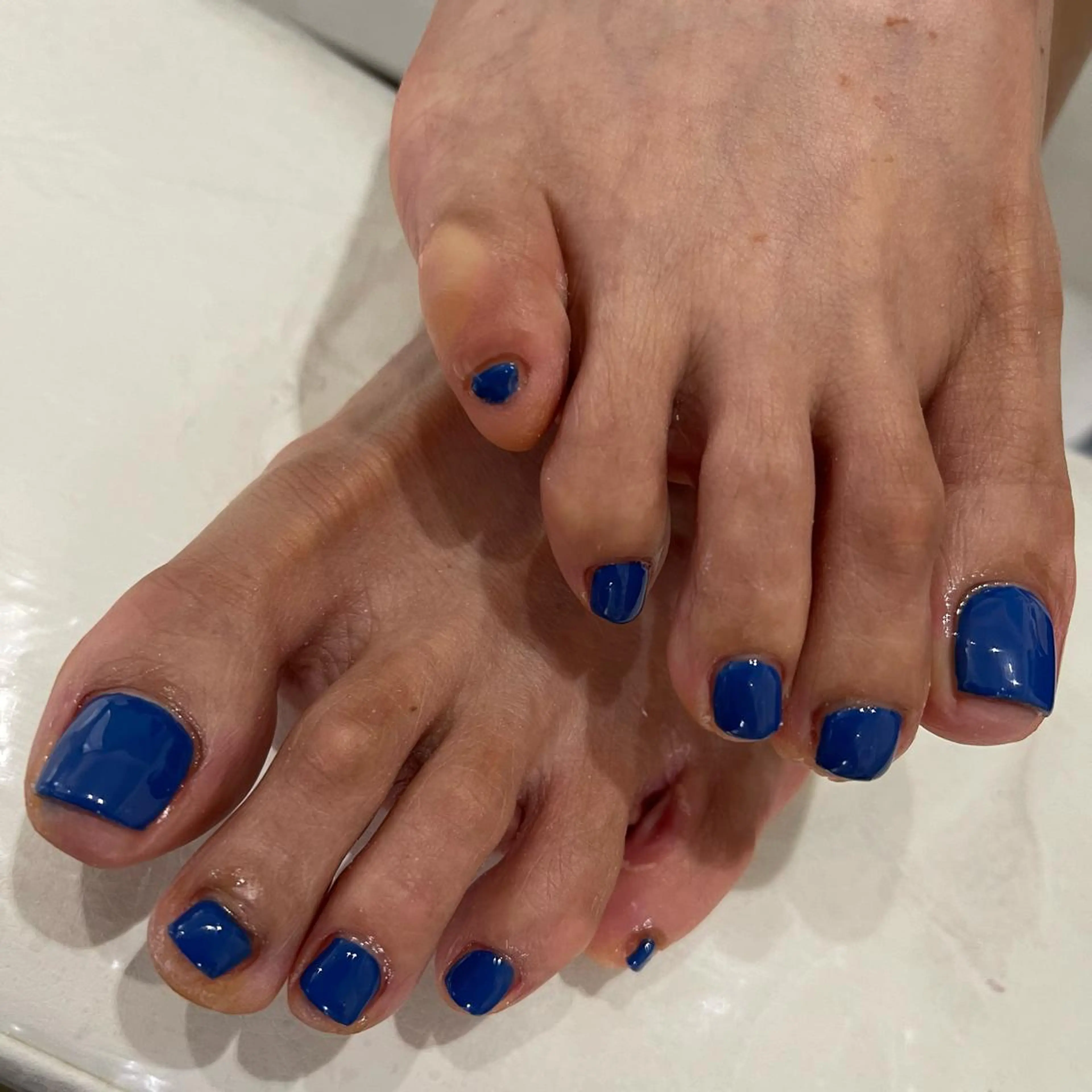 ネイル フットネイル ワンカラーネイル Wish Nail 恒川のネイルデザイン