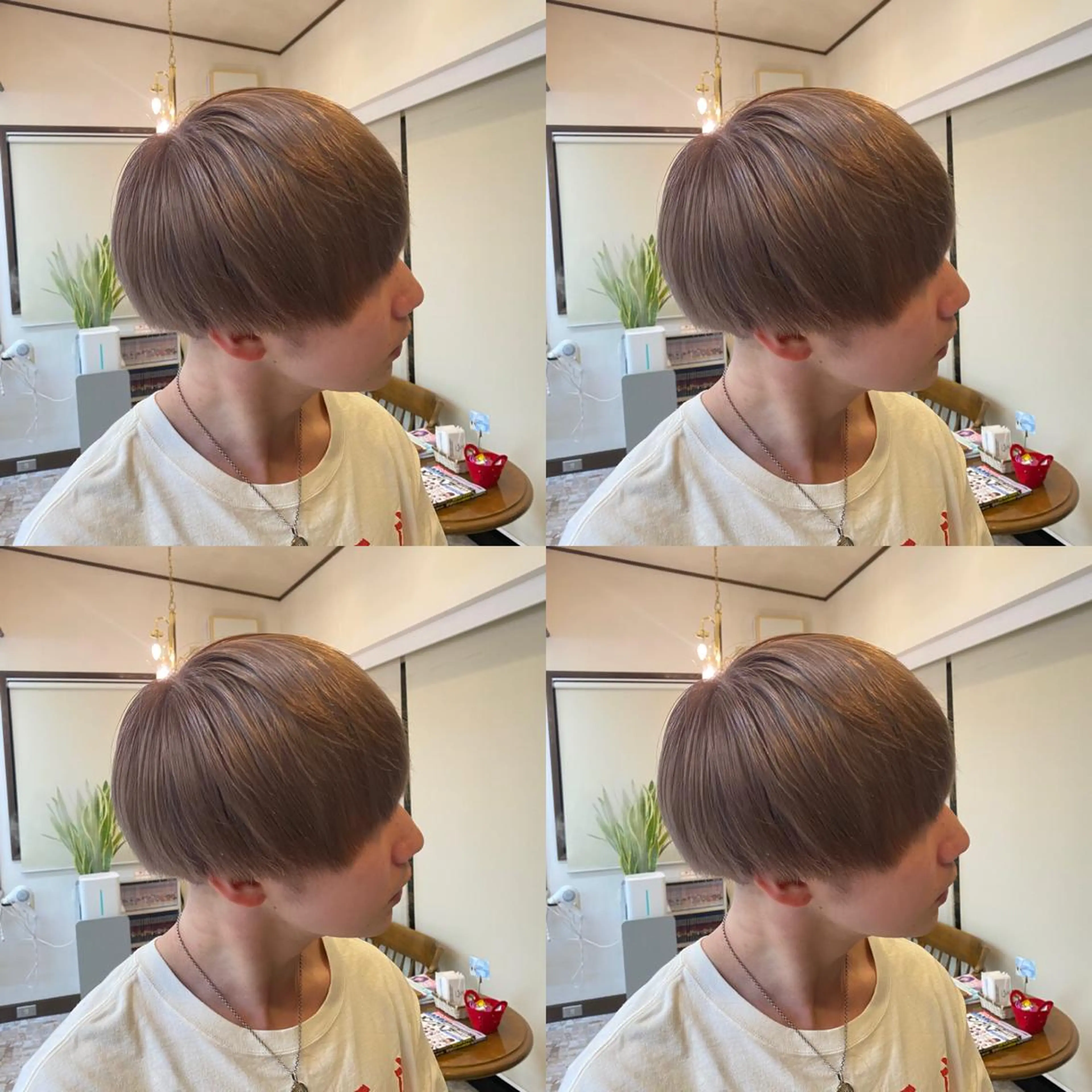 カラー メンズ メンズハイトーン ハイトーンカラー ダブルカラー特化💍 tiam💍韓国ヘアのヘアスタイル