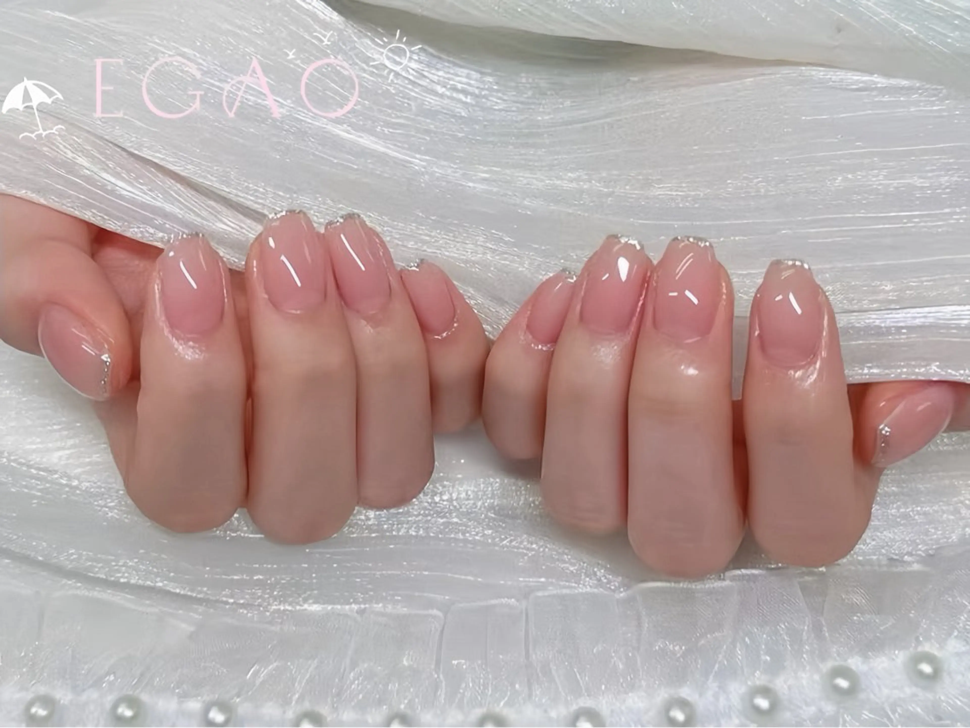 ネイル アートネイル フットネイル フレンチネイル ジェルネイル グラデーション ハンドネイル Egao Nail錦糸町店のネイルデザイン