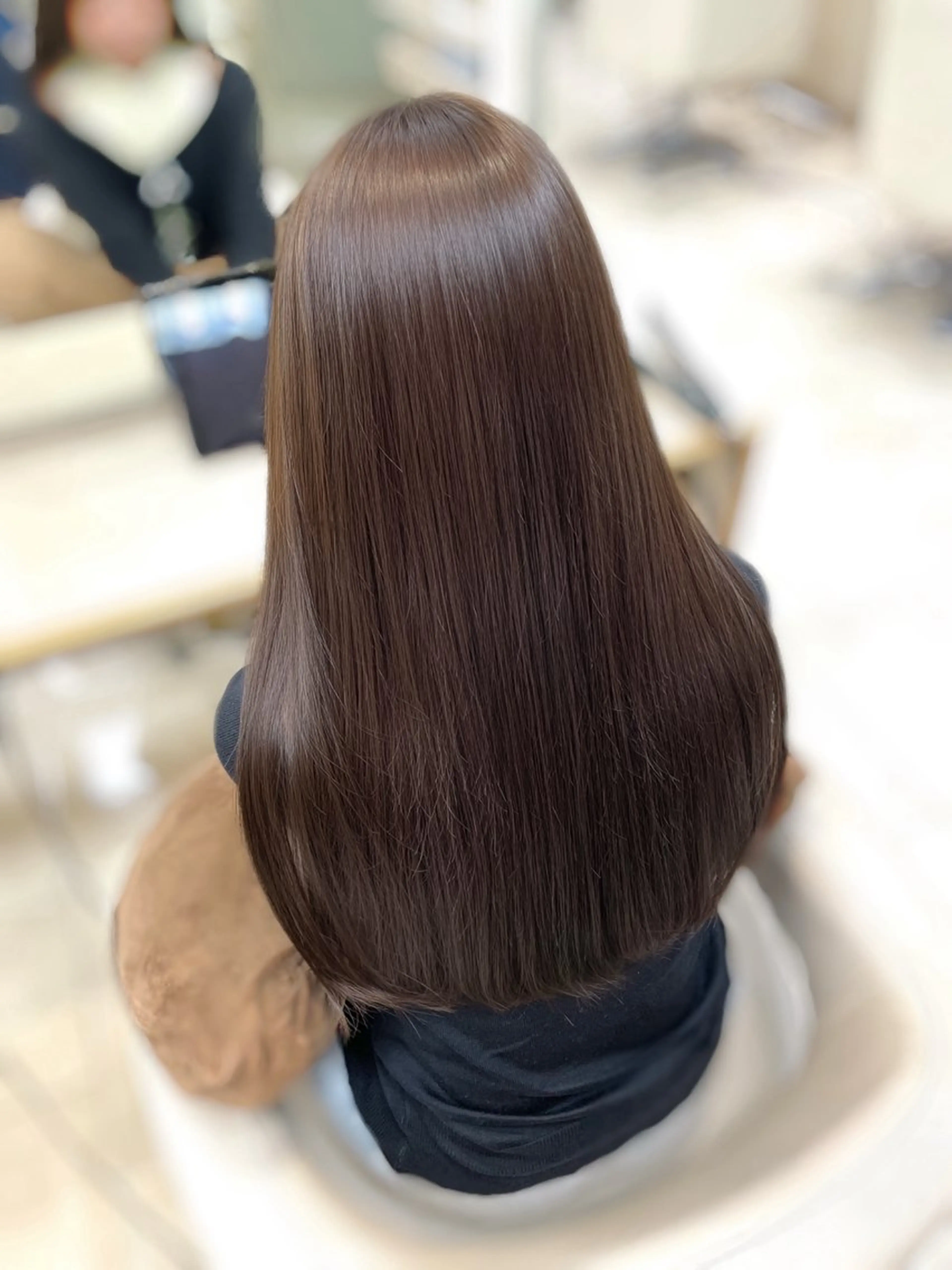 ロング カラー 透明感ベージュ🎀 レイヤー/AOのヘアスタイル