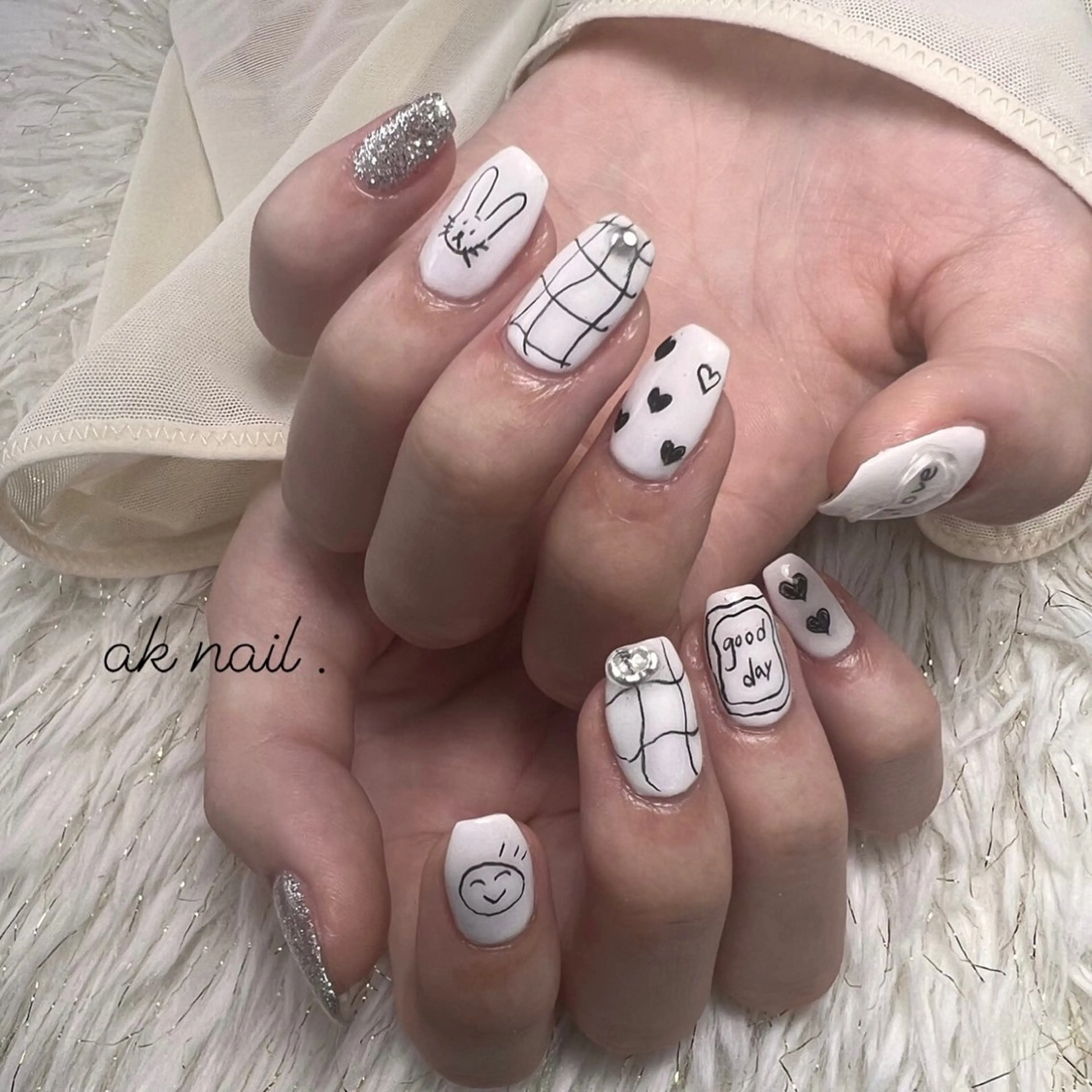 ネイル ハンドネイル ak nail .のネイルデザイン