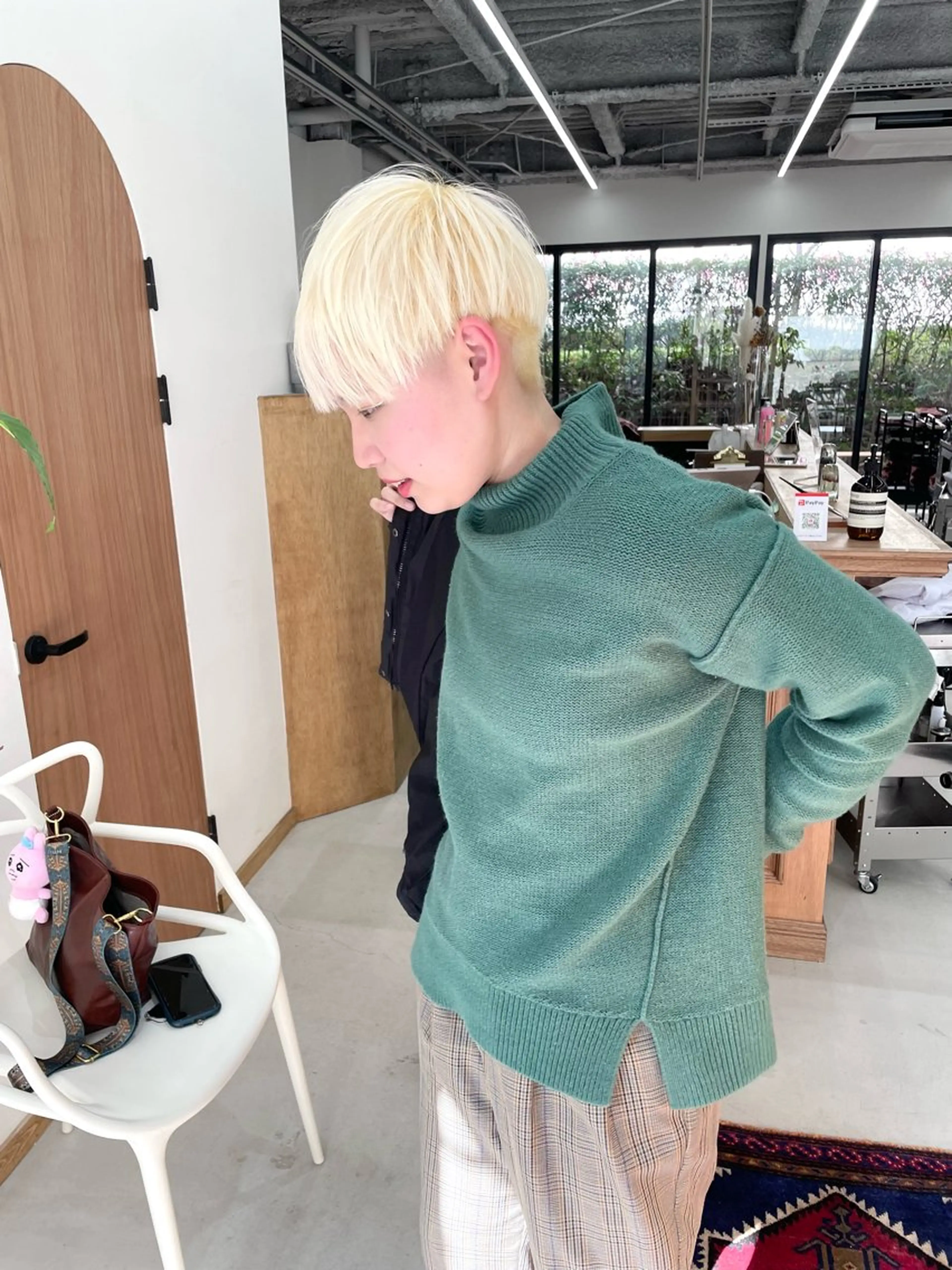 ミディアム カラー パーマ ヘアアレンジ メンズ メンズブリーチ ブリーチ 抜きっぱなしブロンド カット ヘアカラー トリートメント tatsumi/ボブ ウルフ/レイヤーのヘアスタイル