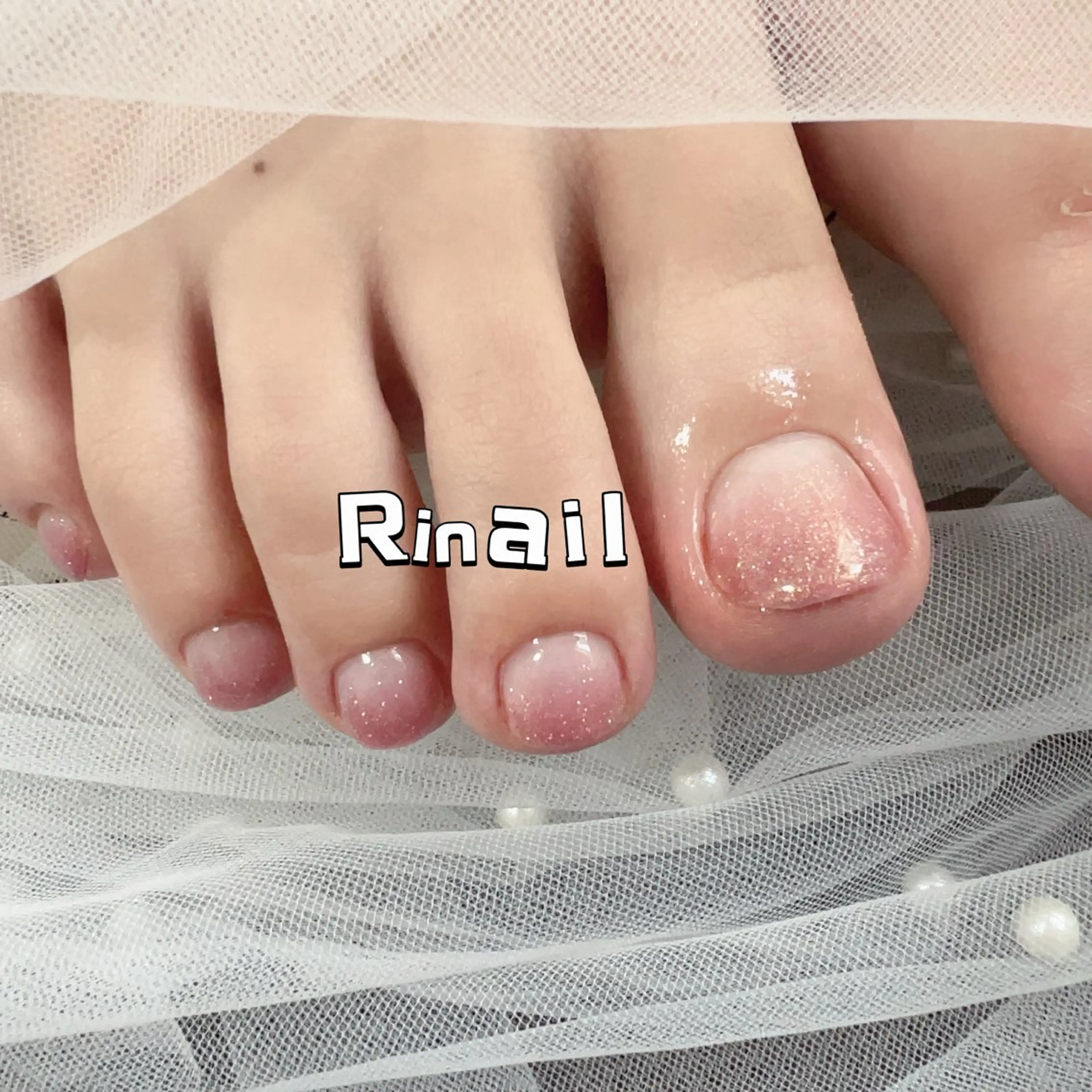 ネイル アートネイル チークネイル 長さ出し フラッシュネイル フットネイル ハンドネイル フットネイル ハンドケア YK Rinのネイルデザイン