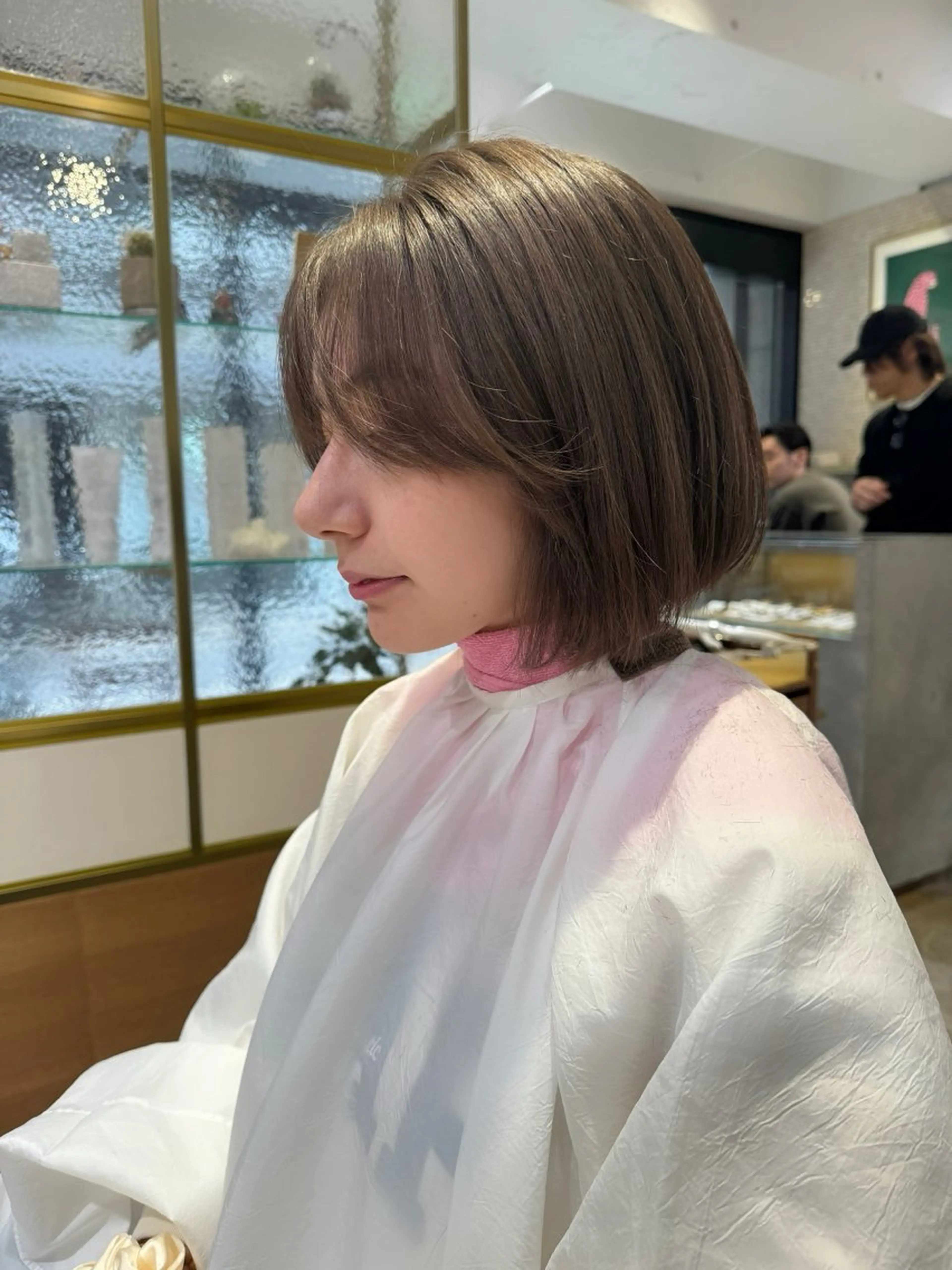 ミディアム ボブ ナガミネアリサ/ 学芸大学/海外ヘアのヘアスタイル