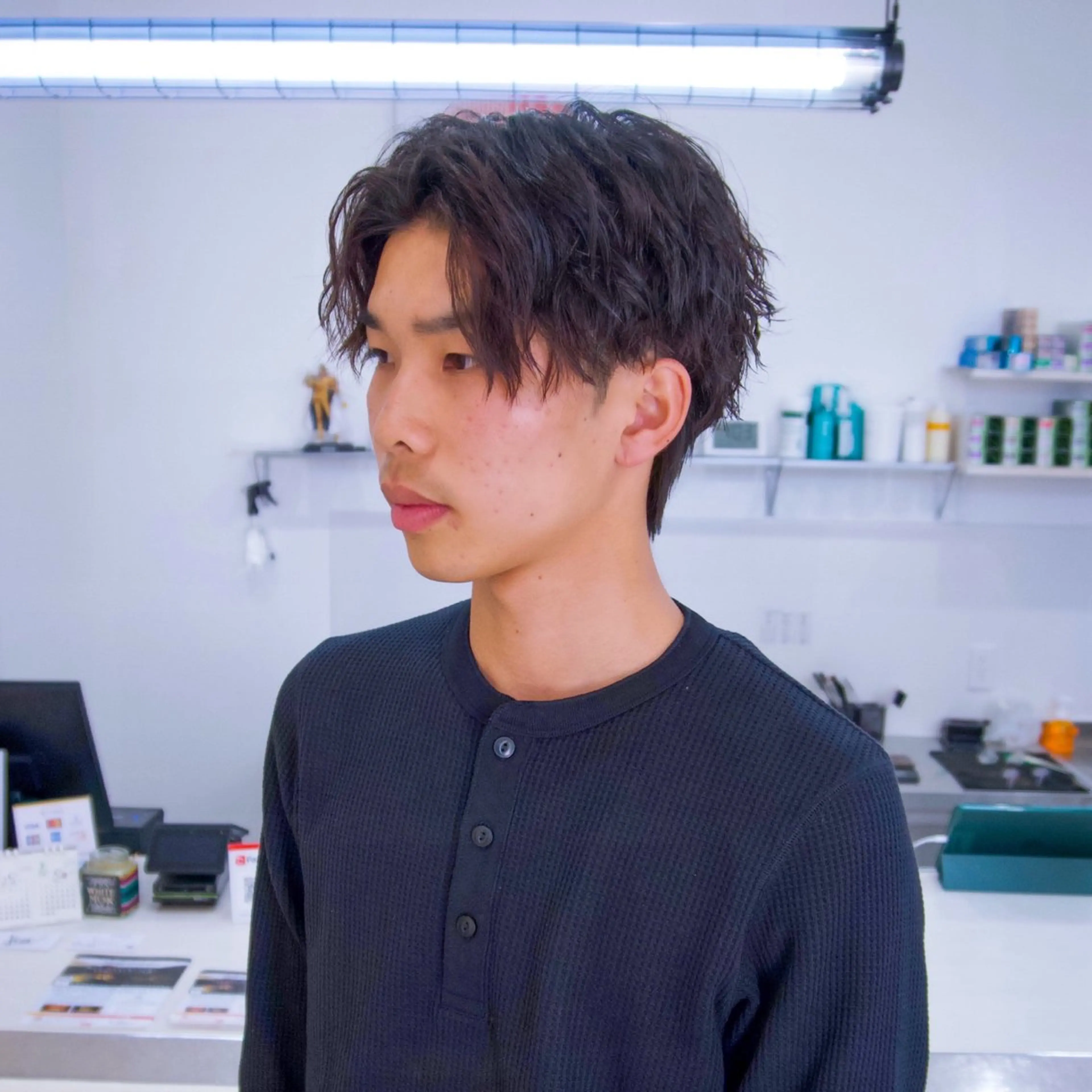 パーマ メンズ カット パーマ 吉田 みき ｜磐田｜メンズサロンのヘアスタイル