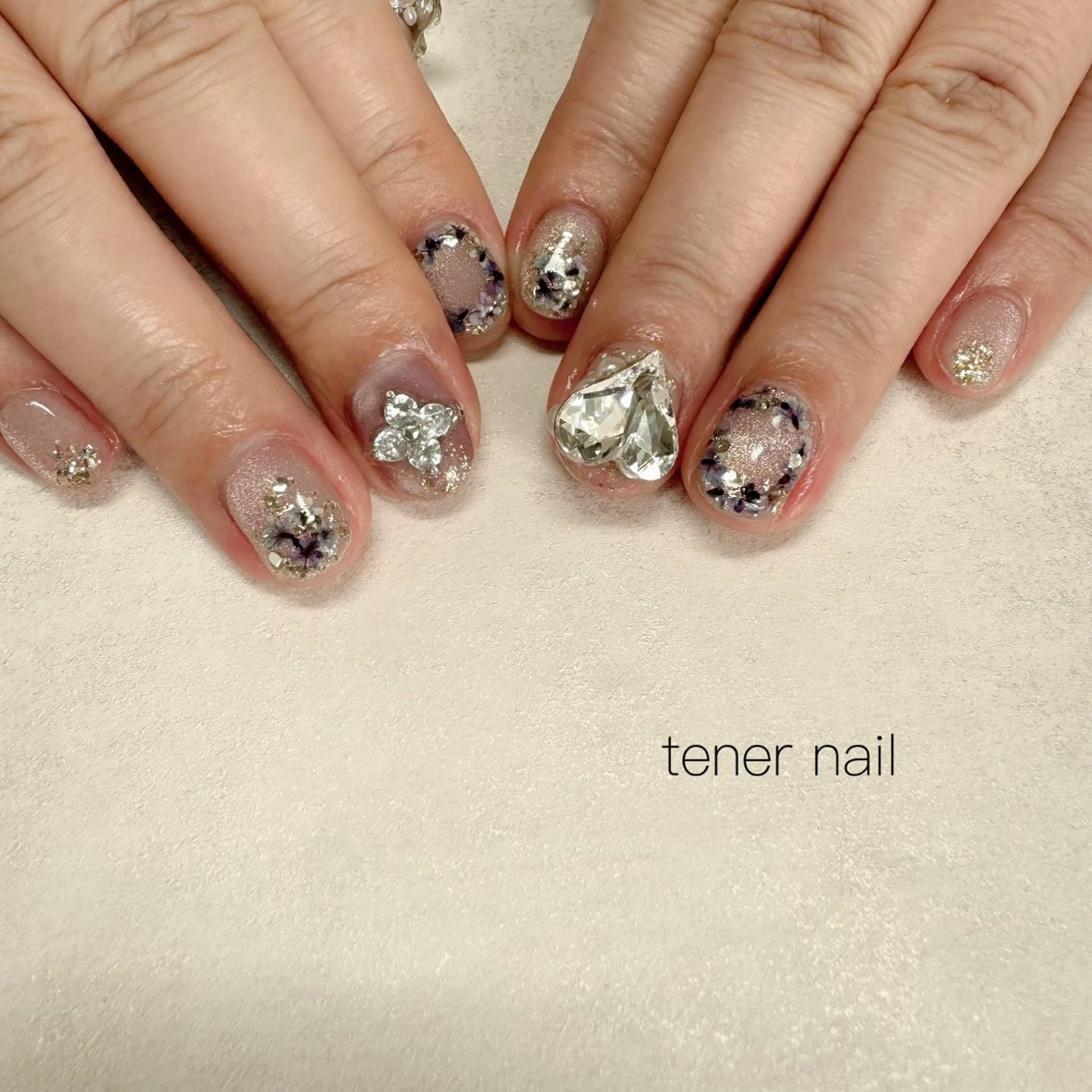 ネイル フラワーネイル ハンドネイル tener  nail  テネルネイル所属・テネルネイル tener nailのネイルデザイン
