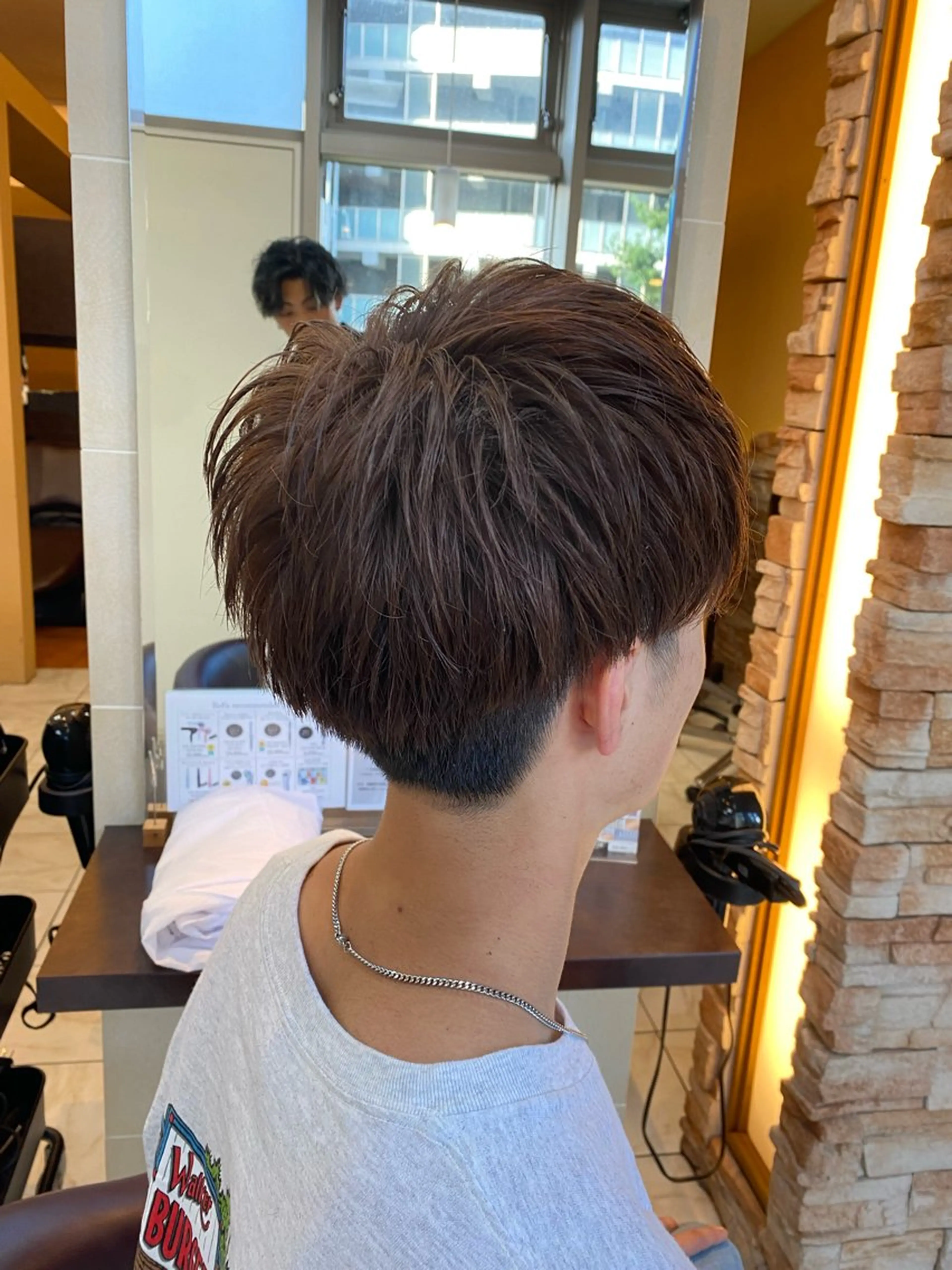 メンズ マッシュ ⭐️透明感カラー/ パーマ⭐️宮野翔のヘアスタイル