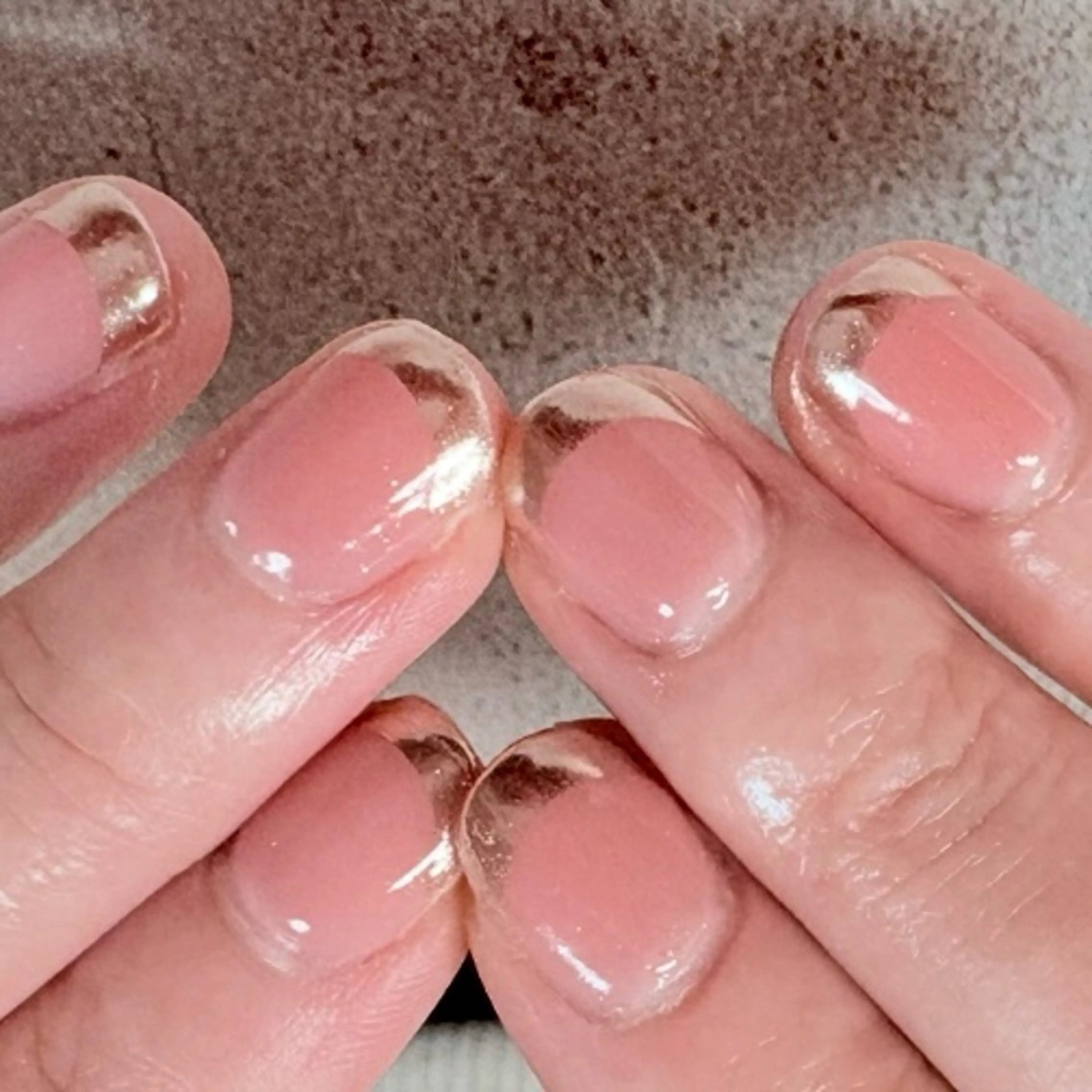 ネイル フレンチネイル シルバー Nail Mihoのネイルデザイン