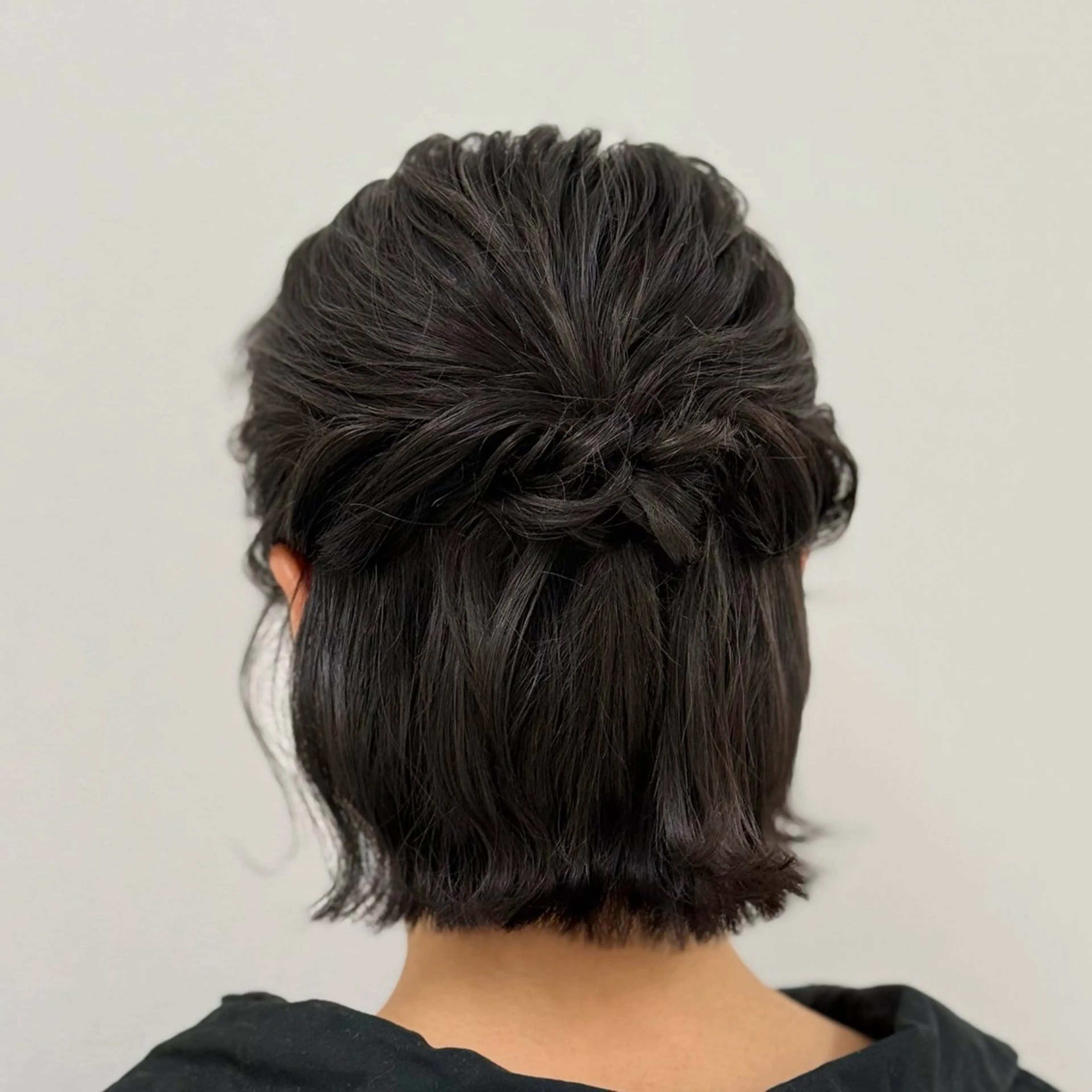 ショート ヘアアレンジ ハーフアップ ボブ 伴 麻彩のその他イメージ