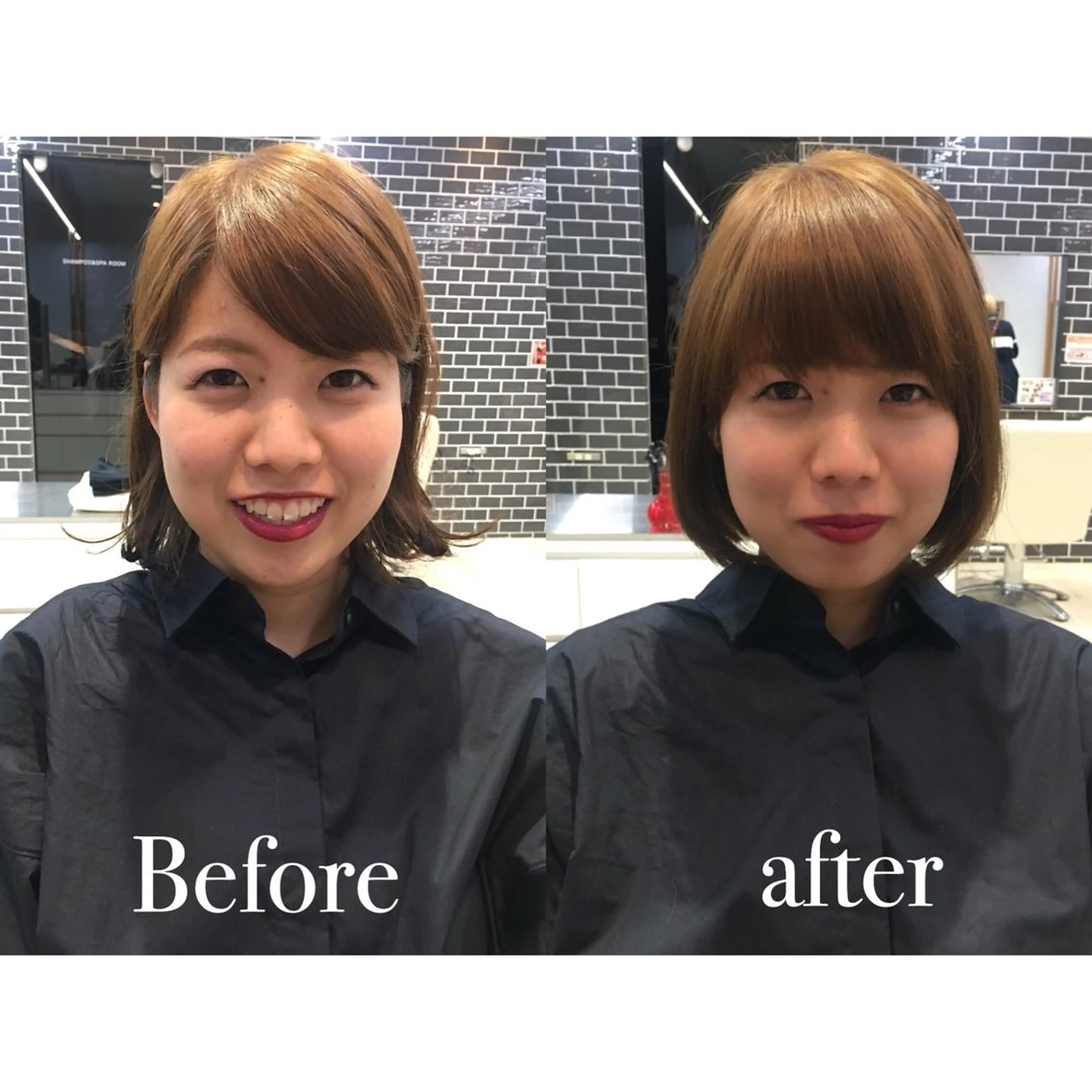 ショート ボブ 中村 美穂のヘアスタイル