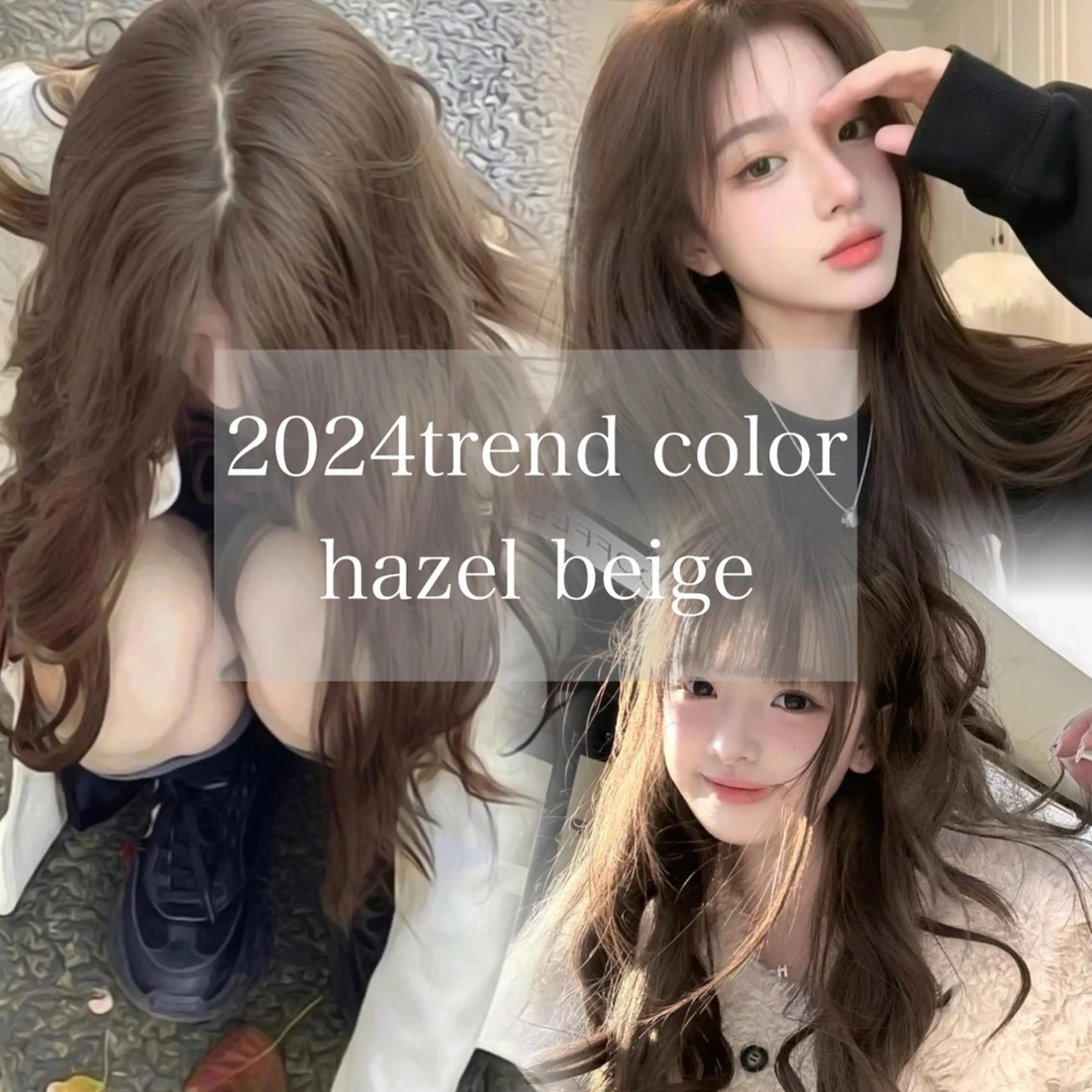 ロング カット ヘアカラー 韓国ヘア🇰🇷 YURIYAのヘアスタイル