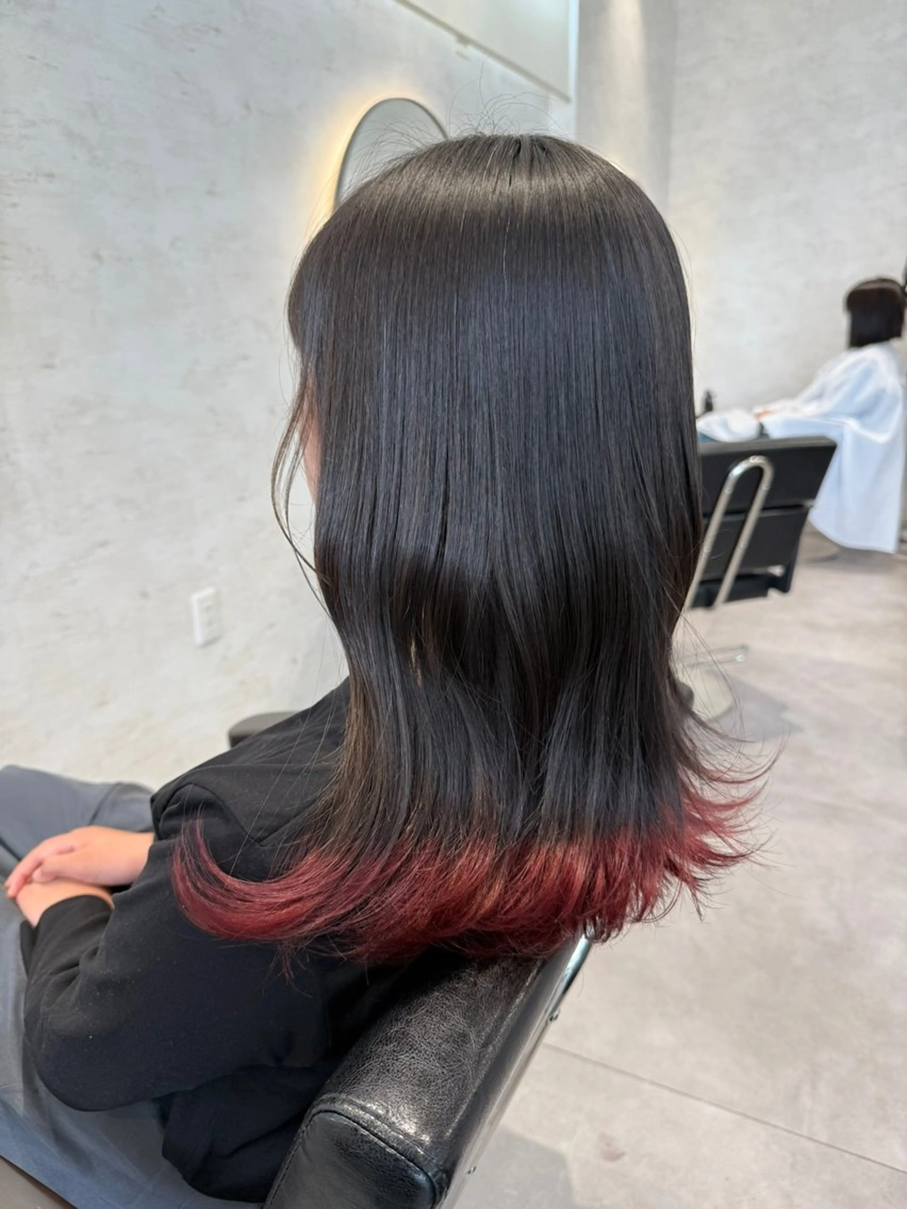 ミディアム ヘアカラー 柴田樹/大人可愛い 艶髪カラー/髪質改善のヘアスタイル