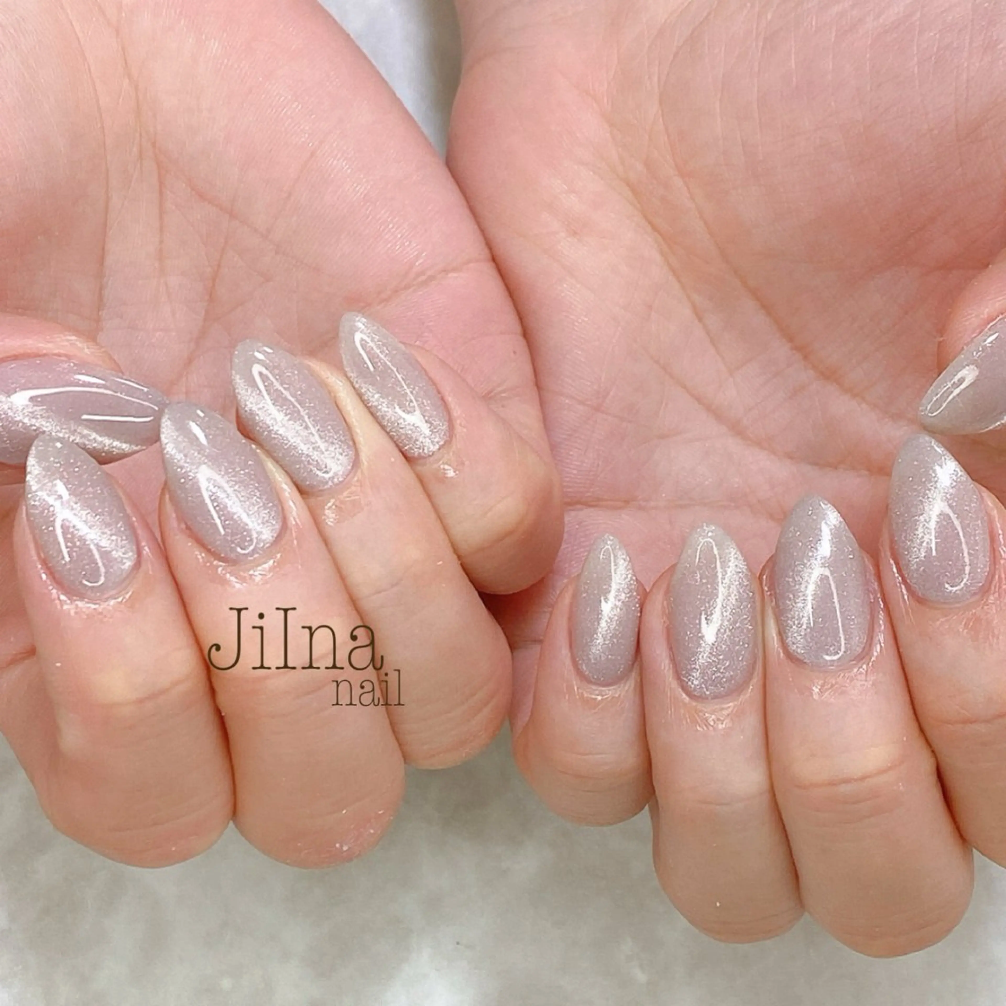 ネイル マグネットネイル マグネットワンカラー ワンカラーネイル JiIna nailのネイルデザイン