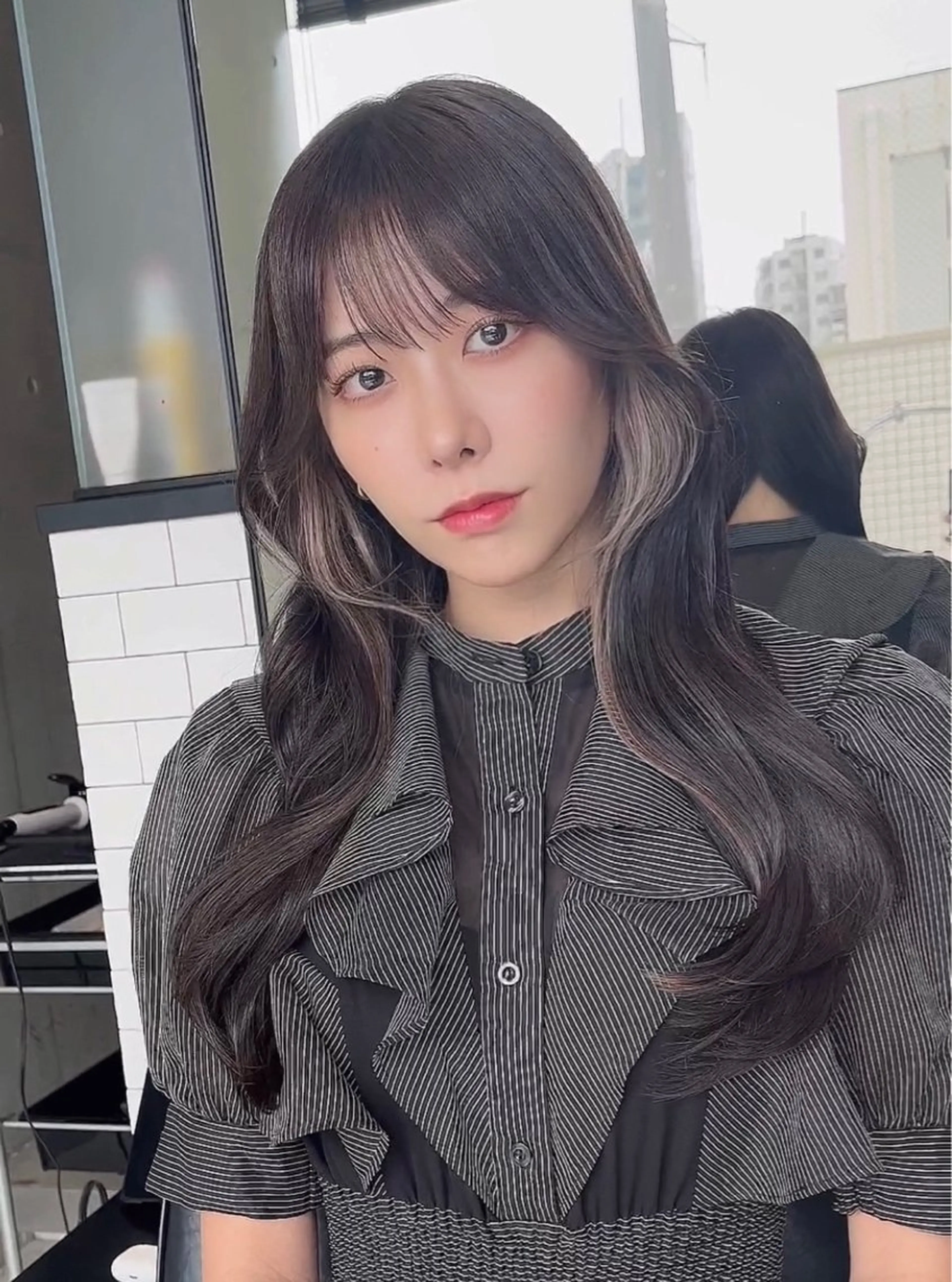 ミディアム カラー カット ヘアカラー トリートメント 🌫️大人韓国ヘア 🌫️naoyaのヘアスタイル