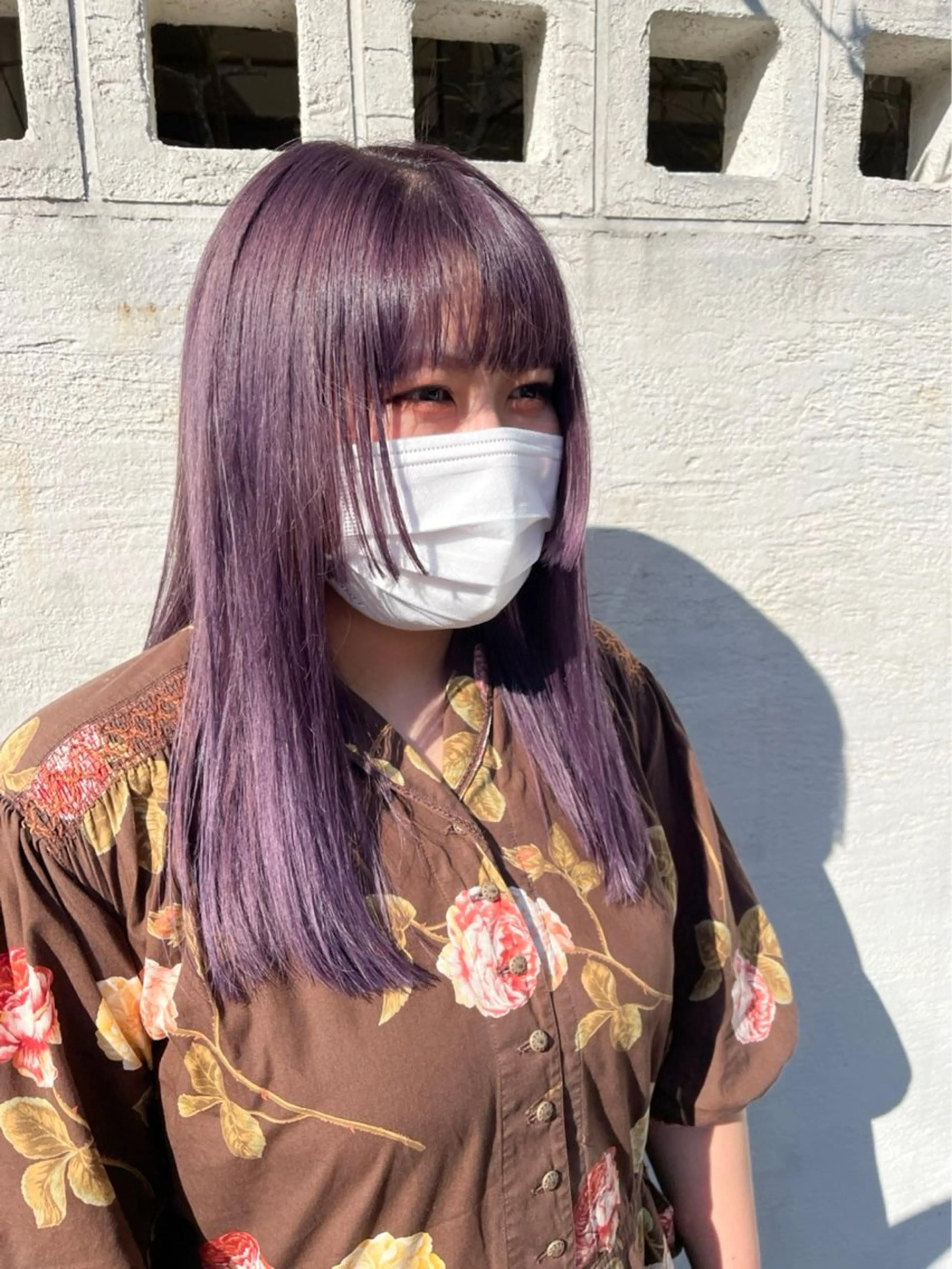 セミロング カラー 柔らかい艶暖色 レイヤー🫧姫汝のヘアスタイル