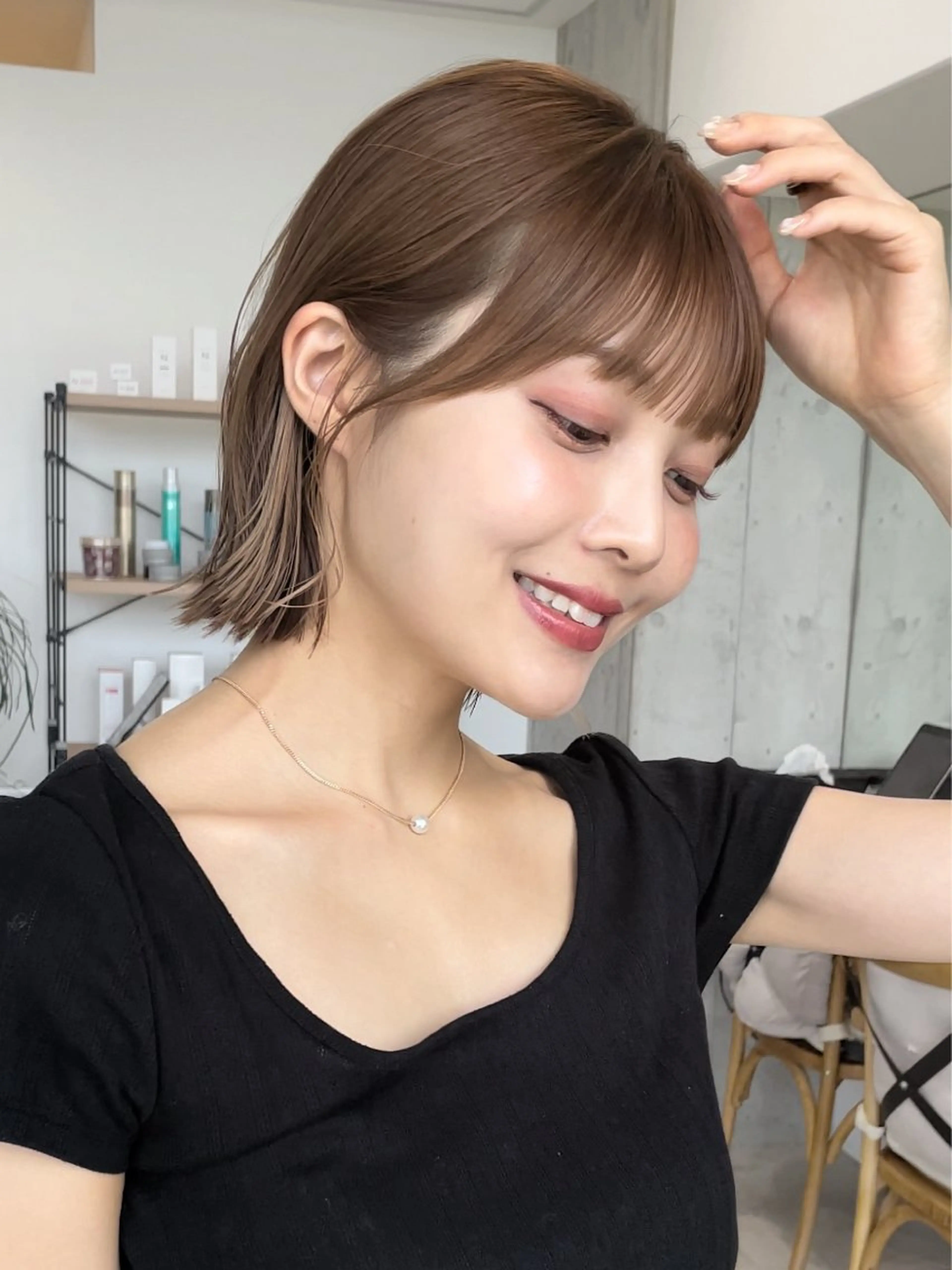 ショート カット ヘアカラー トリートメント 似合わせ/小顔/ 韓国✨KAITOのヘアスタイル