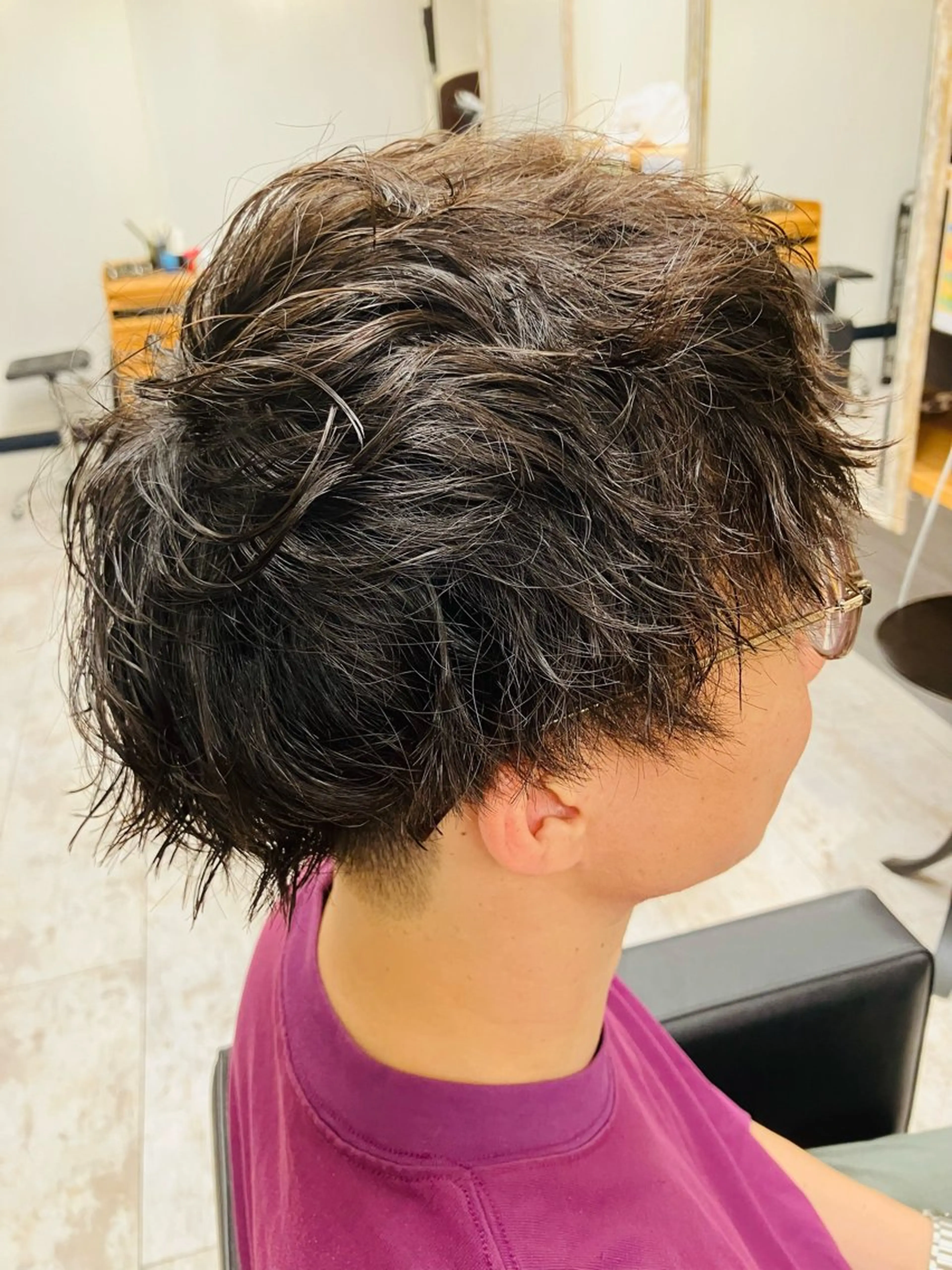 パーマ メンズ カット パーマ メンズ特化/パーマ/ フェードWATARUのヘアスタイル