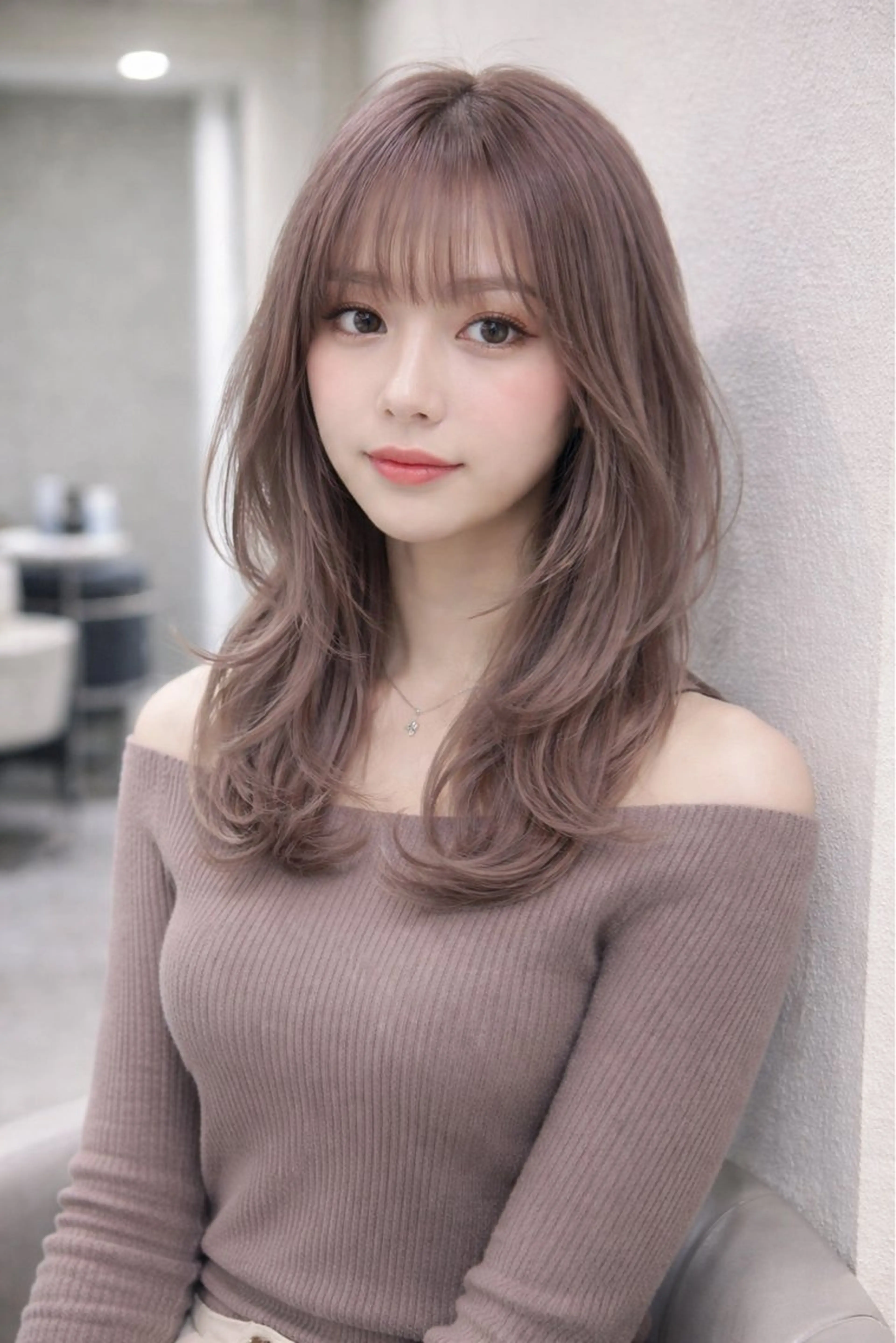ロング カラー カット ヘアカラー 心斎橋/プルエクステ ハイトーン/カットのヘアスタイル
