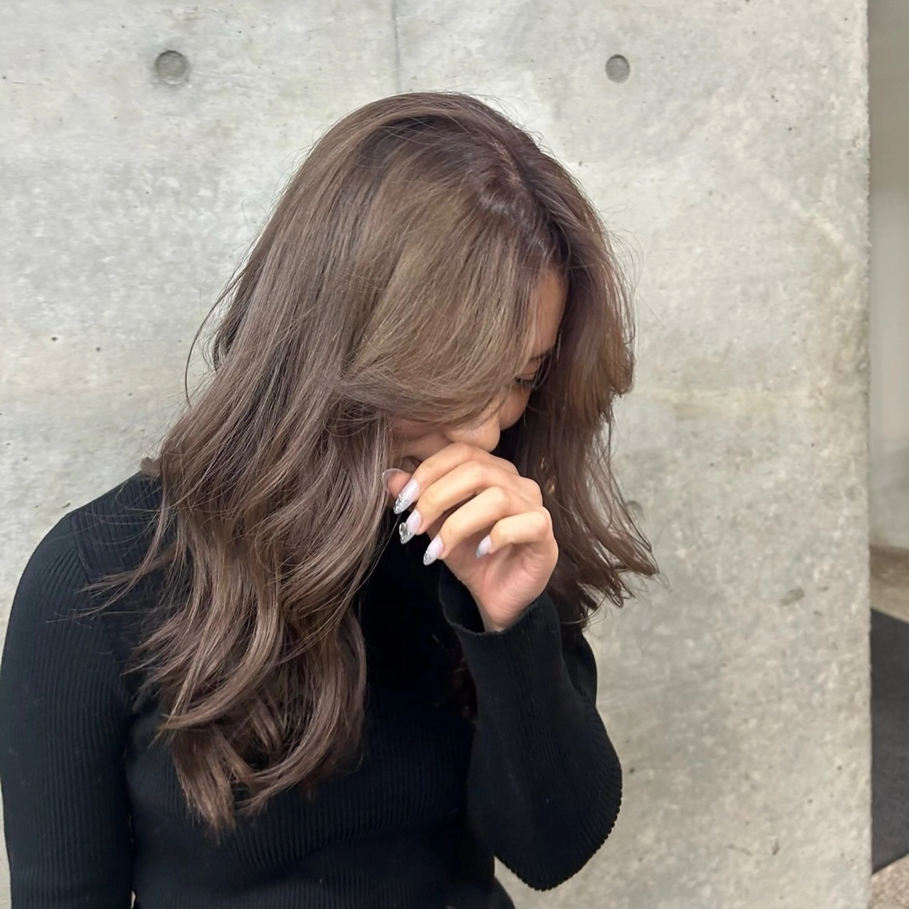 ロング カラー ヘアカラー akari 🩵のヘアスタイル