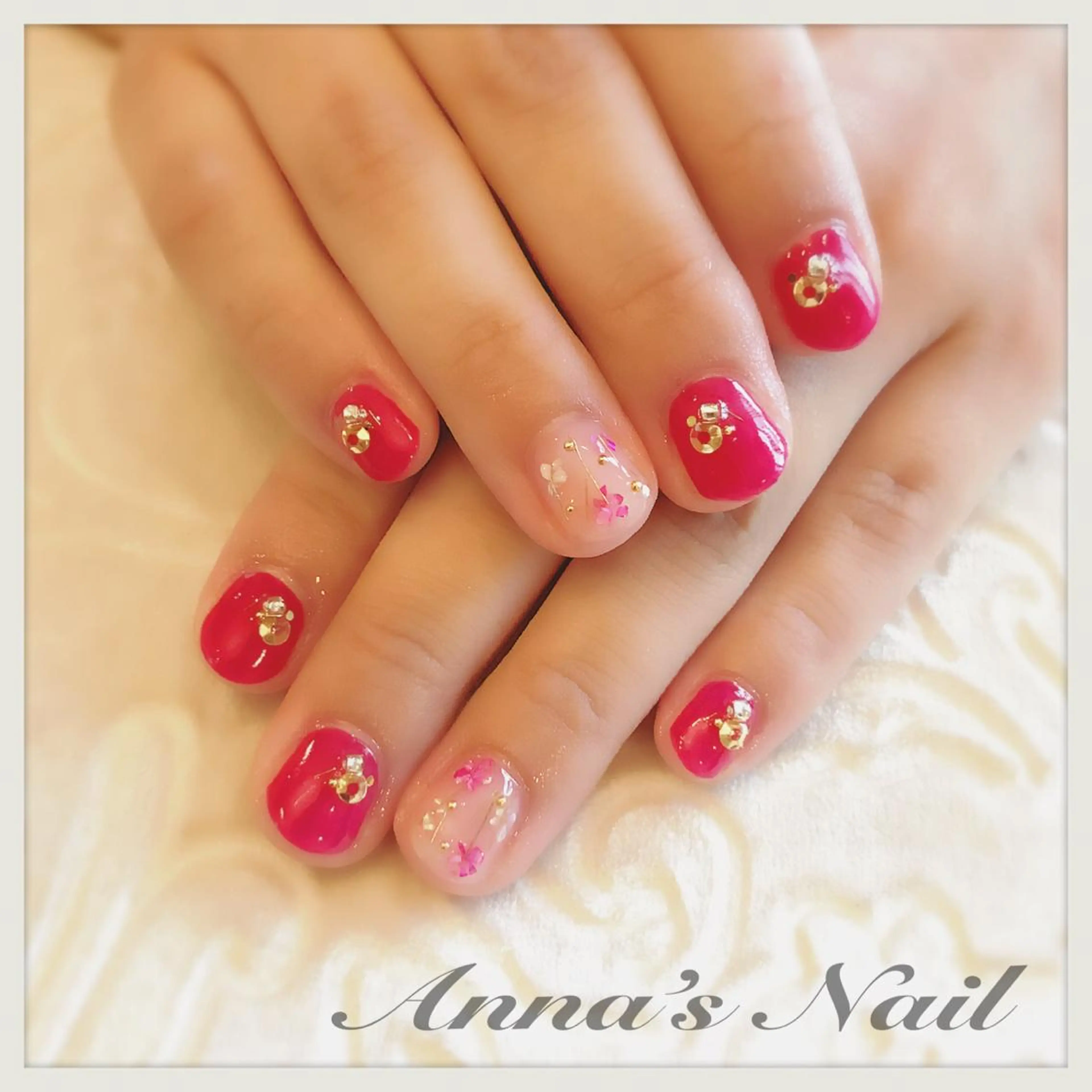 ネイル アートネイル ショートネイル Anna’s Nail所属・清口 杏奈のネイルデザイン