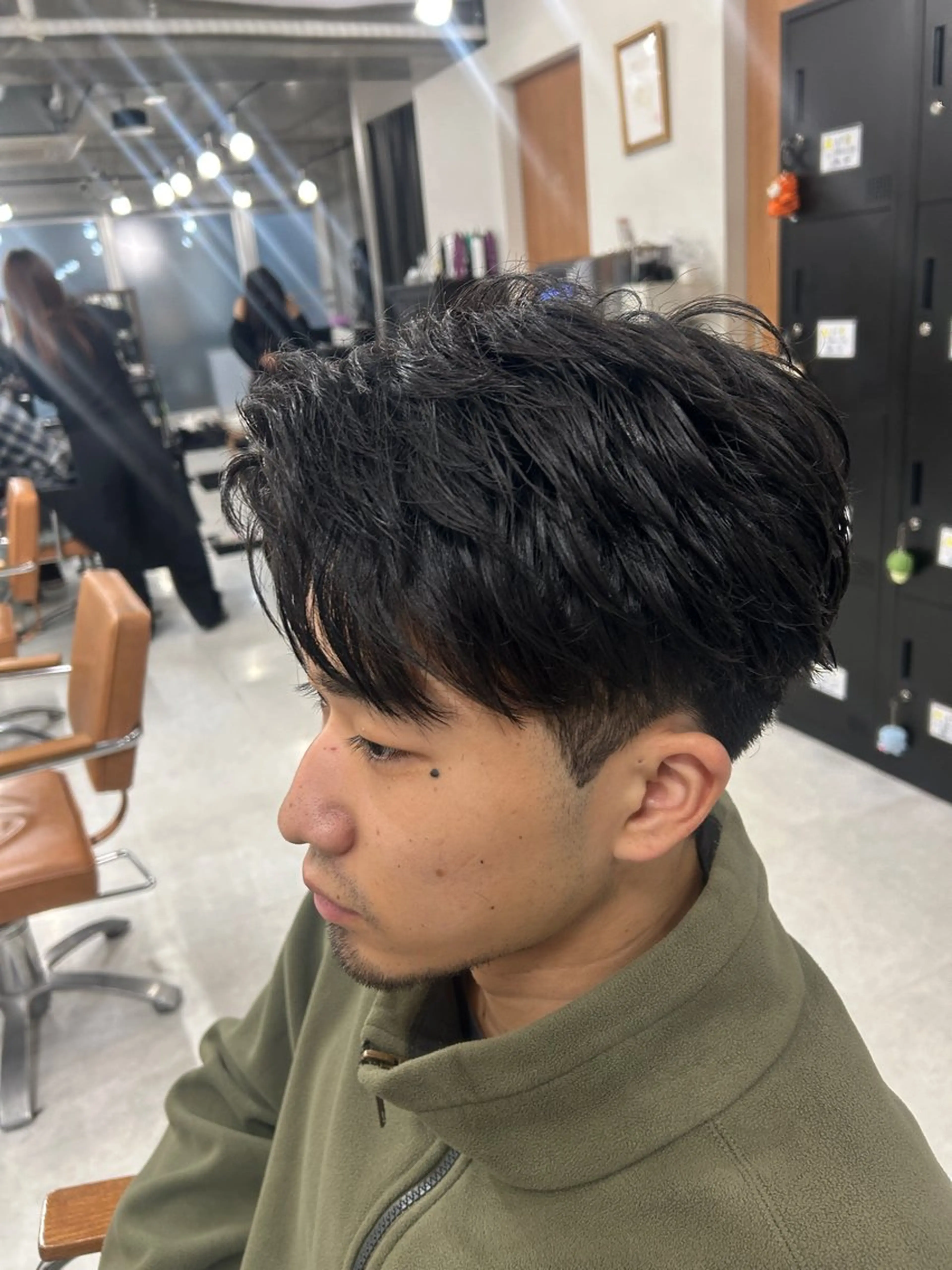 パーマ メンズ カット パーマ トリートメント ヘッドスパ ヘアセット カズキ🌼SNSモデ ル募集中のヘアスタイル