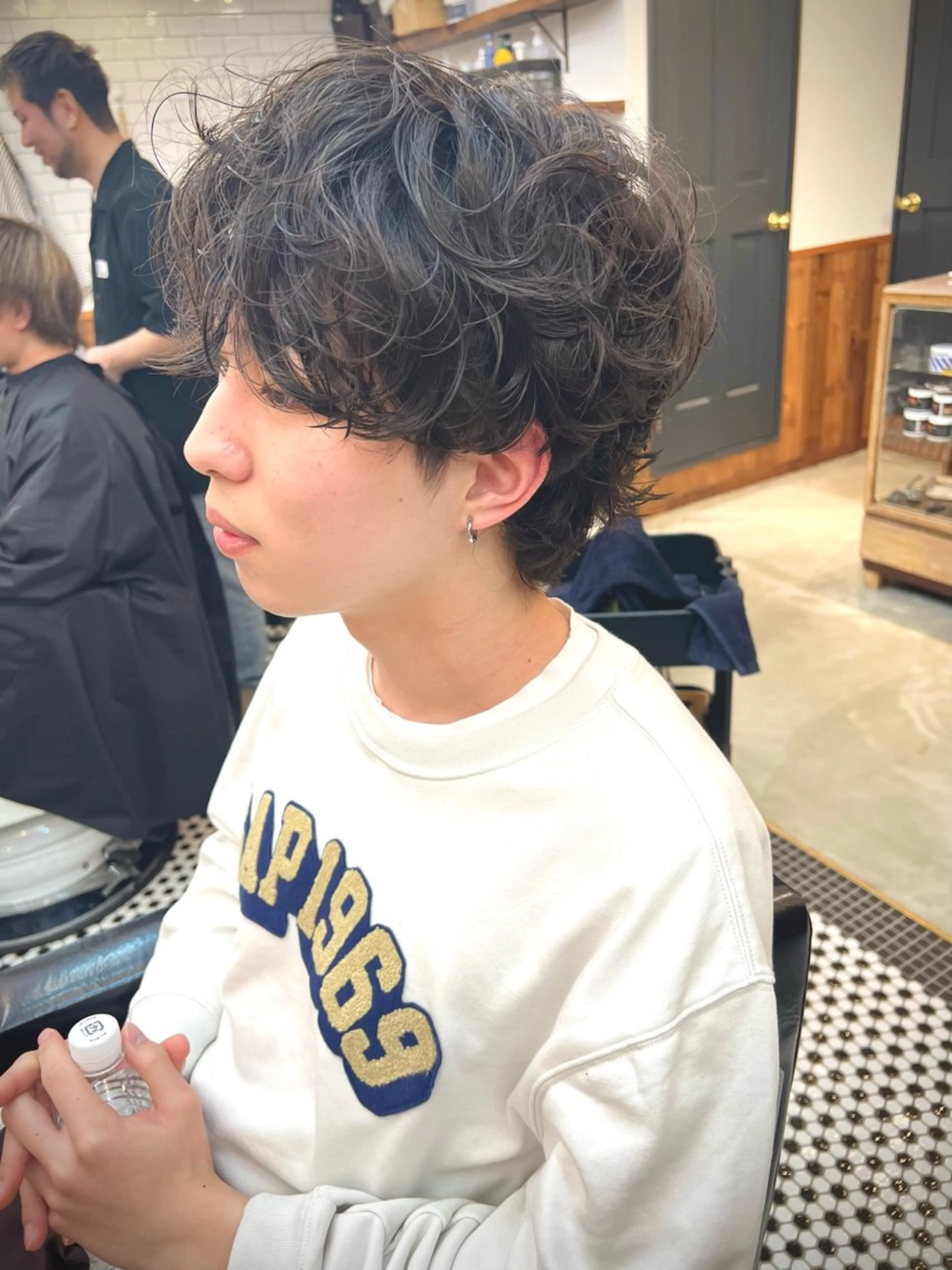 ミディアム パーマ メンズパーマ メンズカットYUKIのヘアスタイル