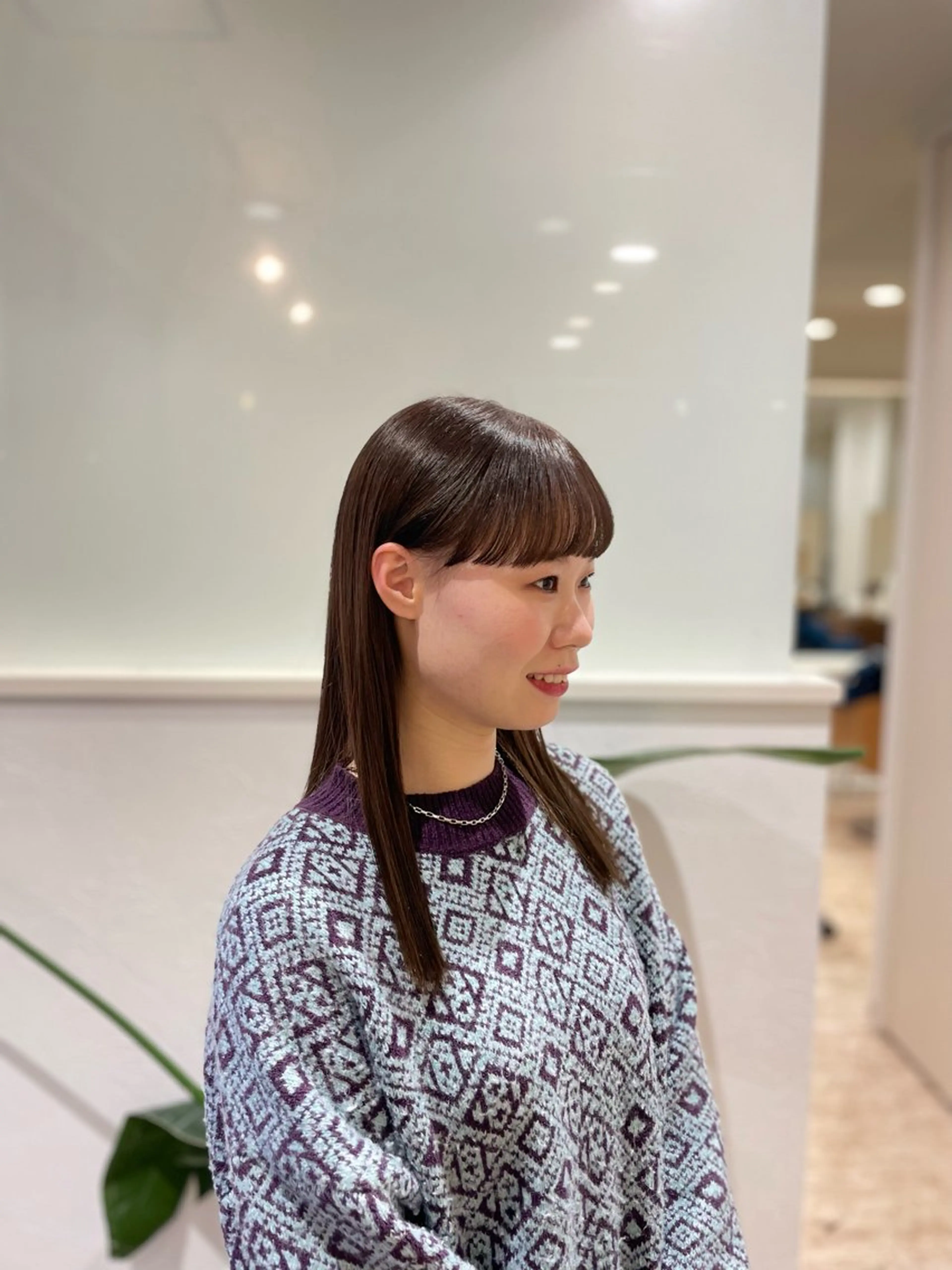 セミロング ボブ/艶髪 soleilrukaのヘアスタイル