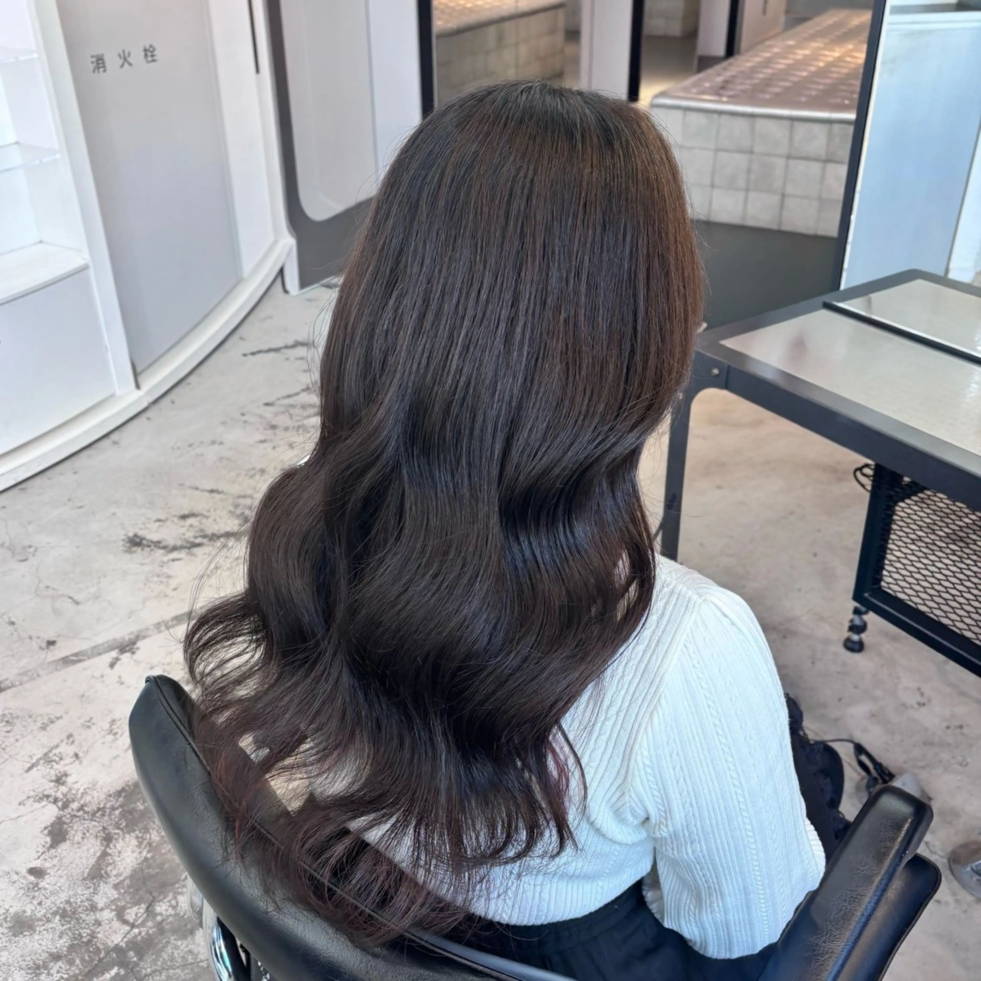 ロング カラー ヘアアレンジ ヘアカラー トリートメント 🎀モテ暖色× エクステ🎀あかりのヘアスタイル