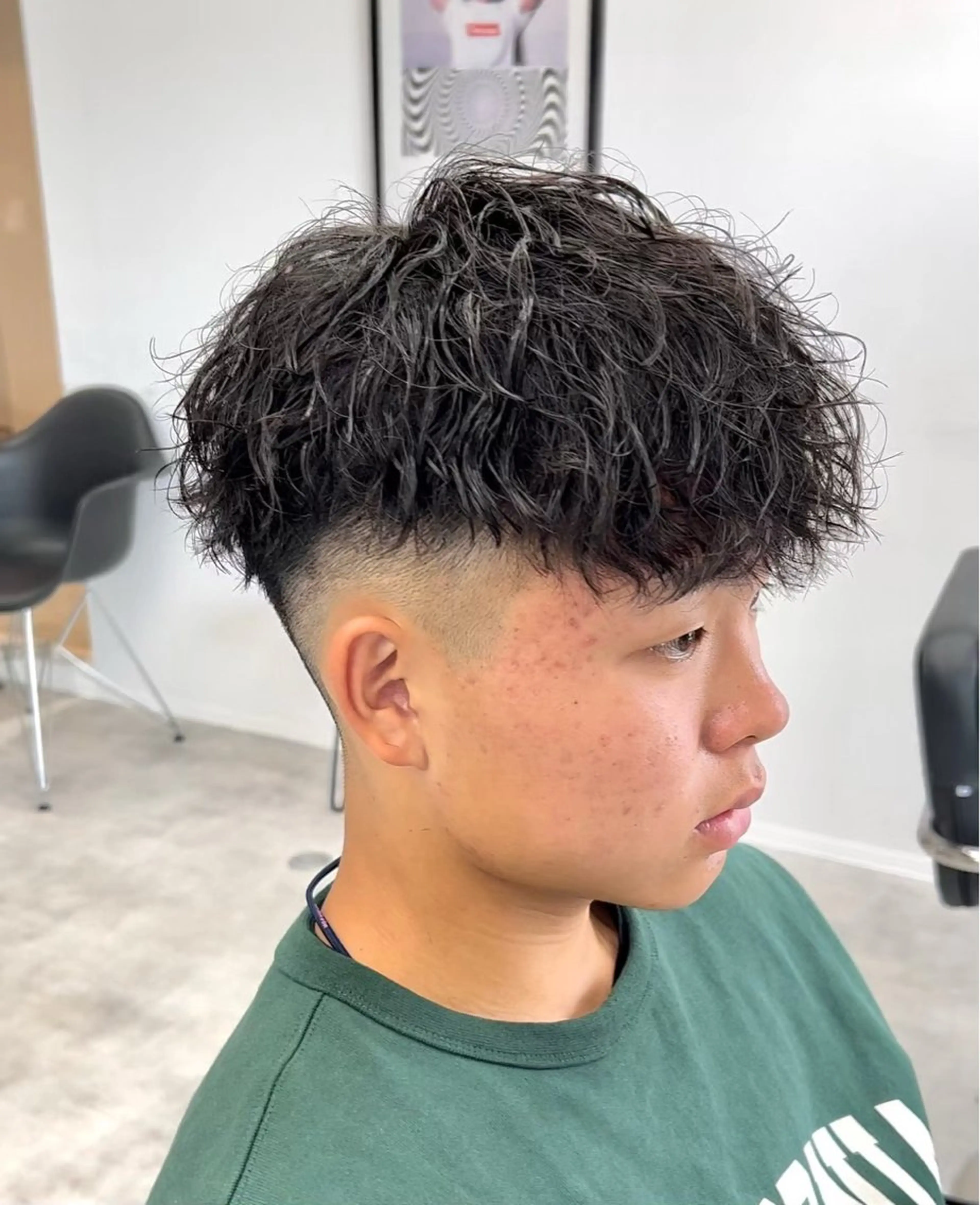 ショート パーマ メンズ カット パーマ メンズパーマ/新潟/ 万代／田崎亮🌟のヘアスタイル