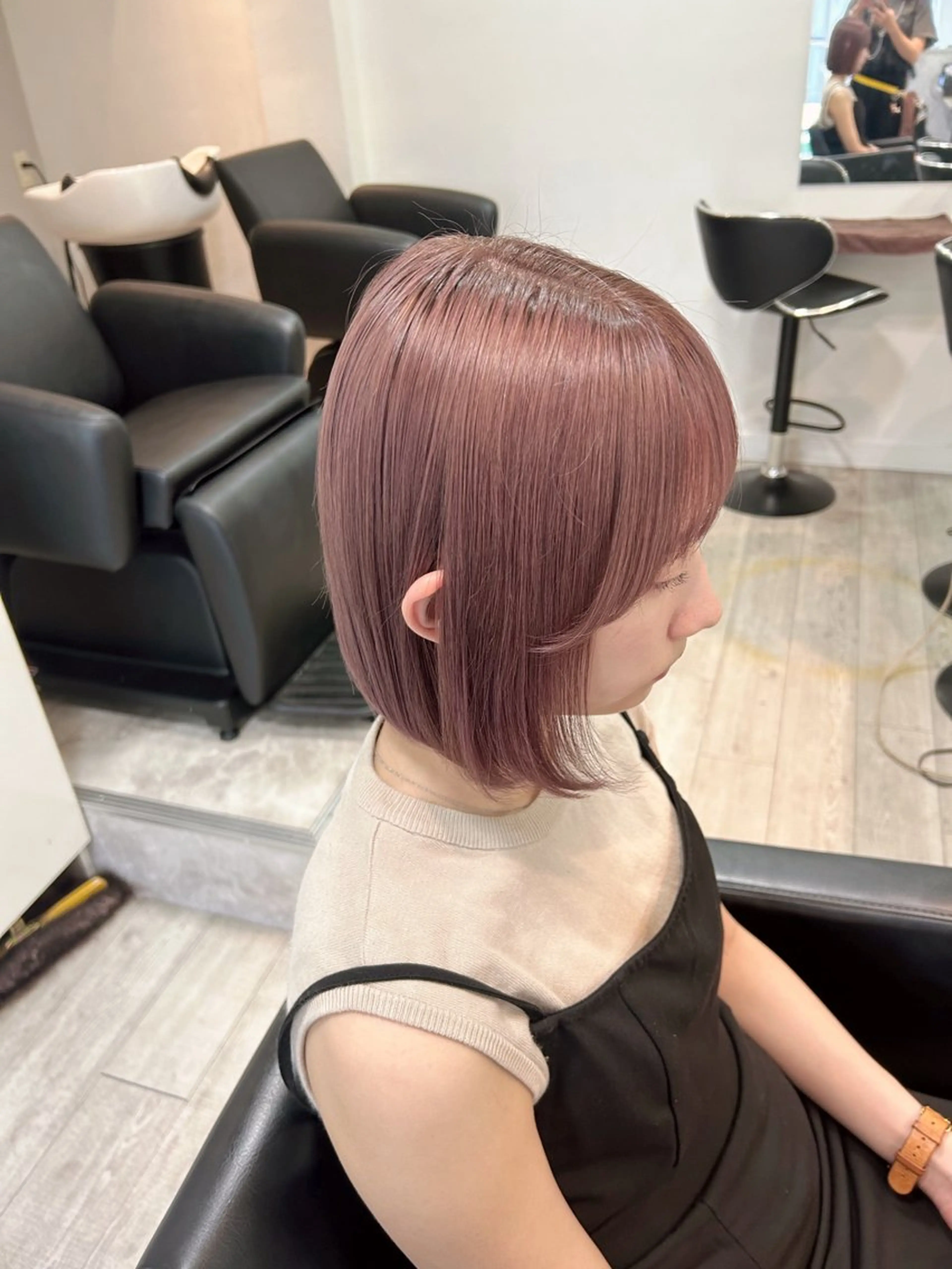 ショート カラー ヘアアレンジ 代表🎀 ふわモテ愛 され髪🩷yumiのヘアスタイル