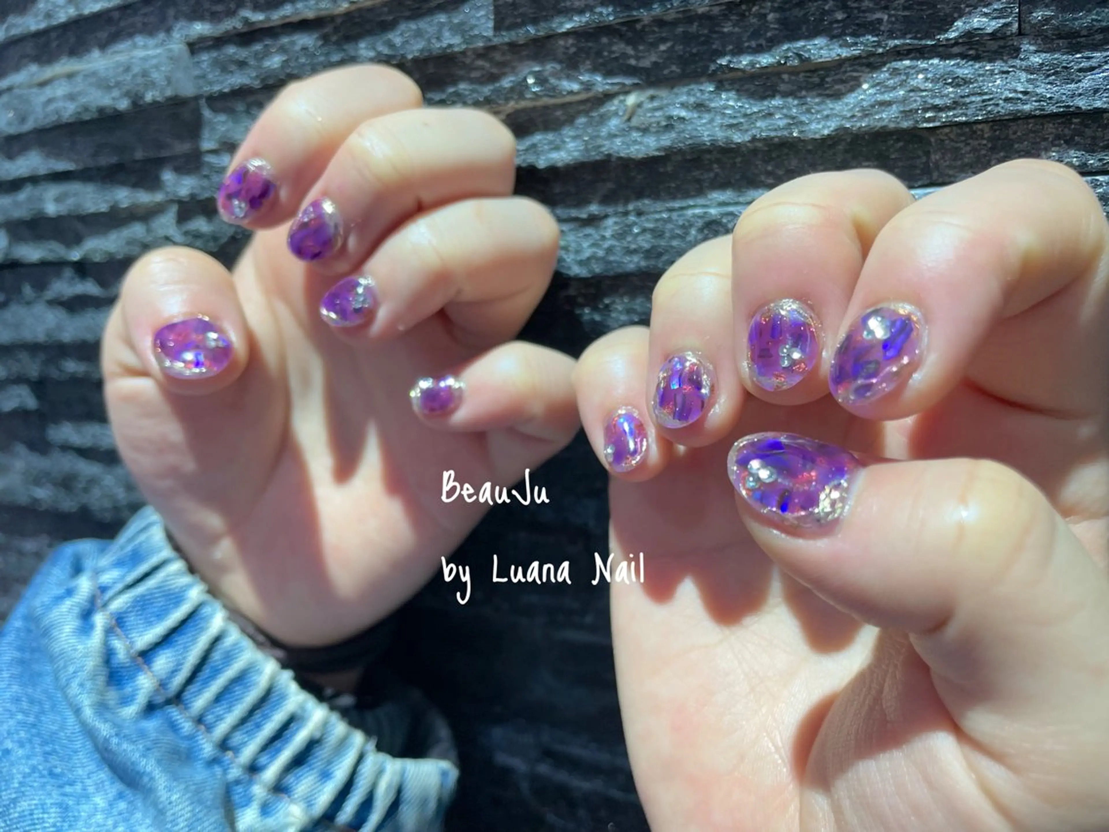 ネイル ミラーネイル ハンドネイル BeauJu by Luana Nailのネイルデザイン
