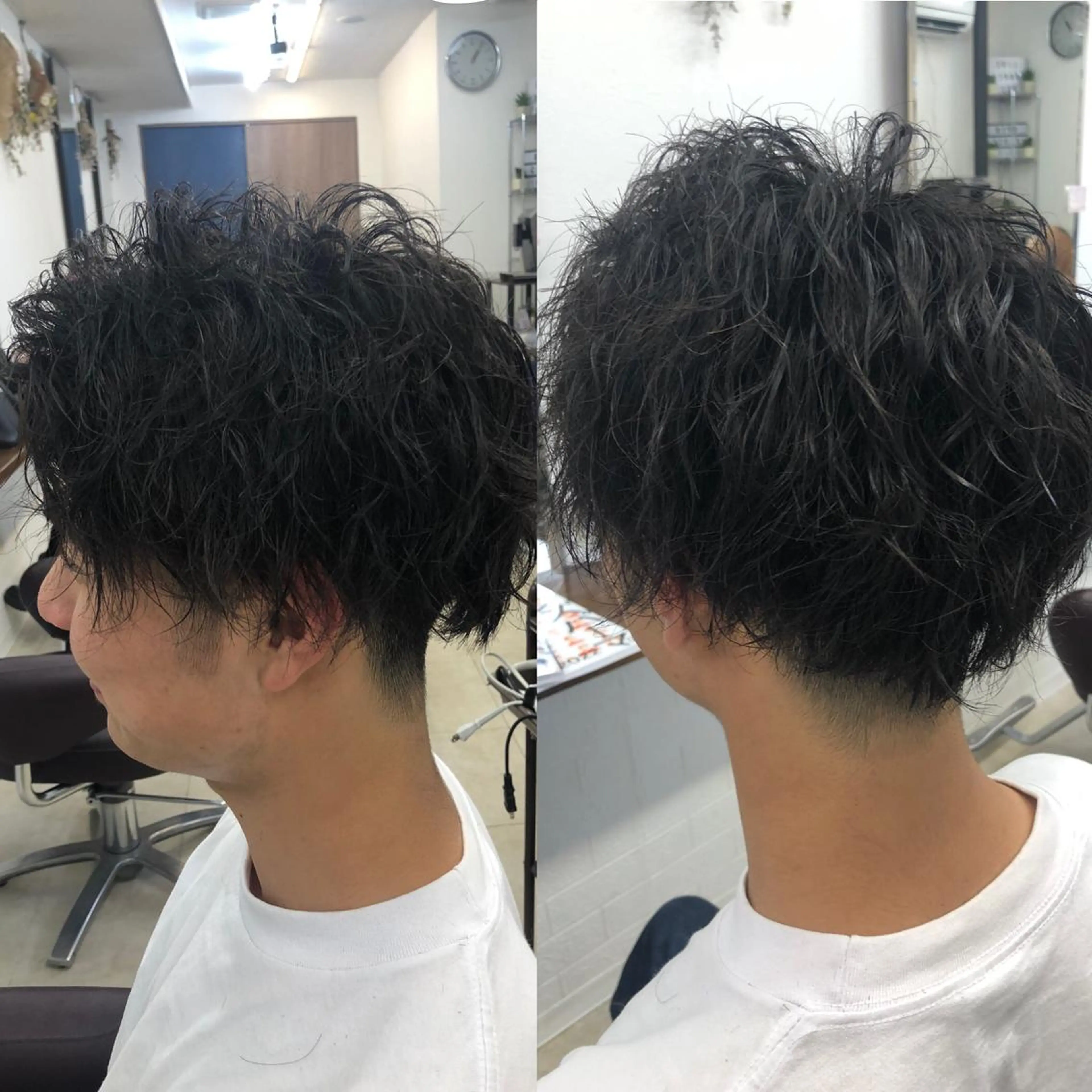 パーマ メンズ ダブルスキルエクステ /羽エクステ白石宇由のヘアスタイル