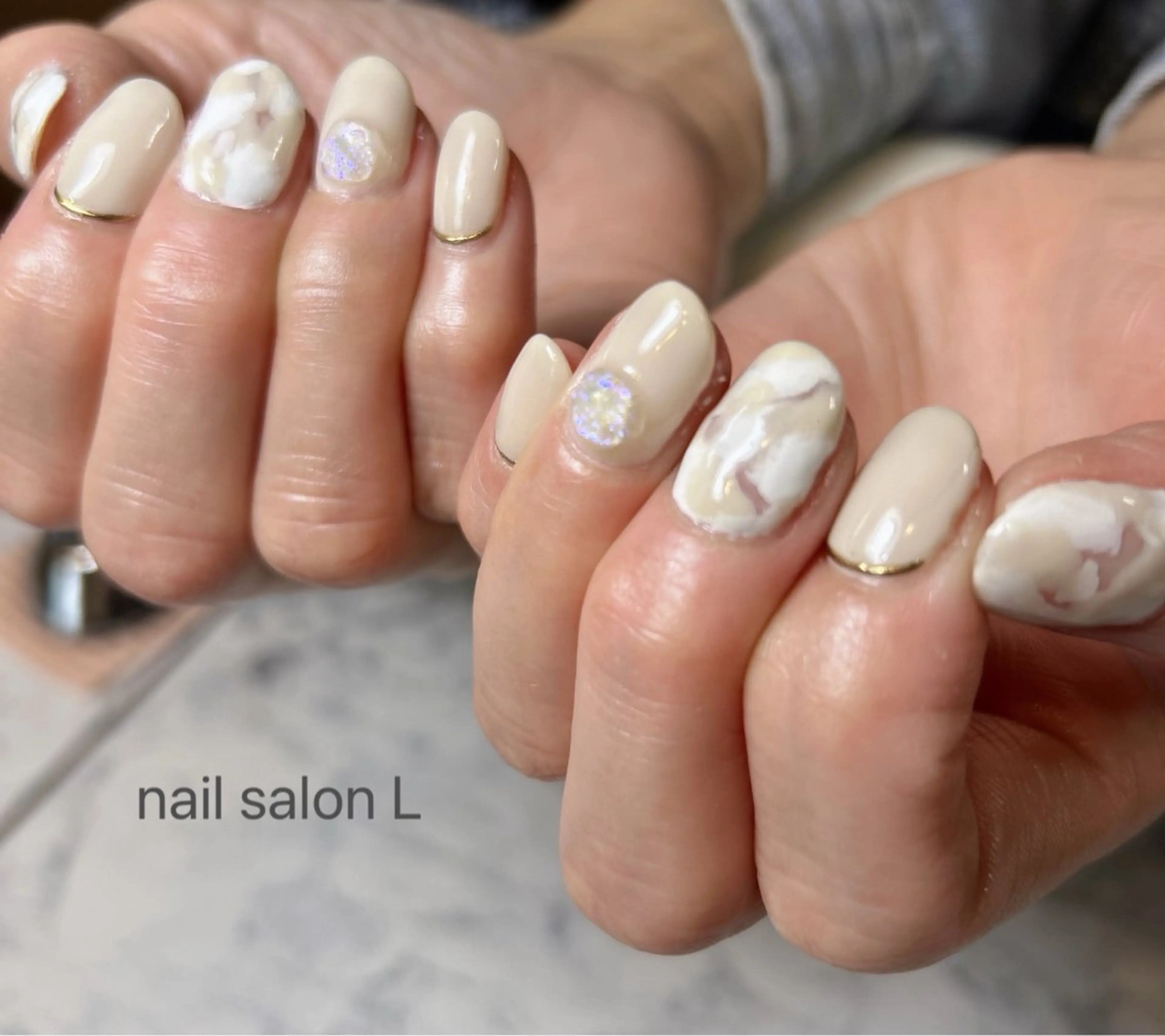 ネイル ハンドネイル 吉川市 ネイルサロンLのネイルデザイン