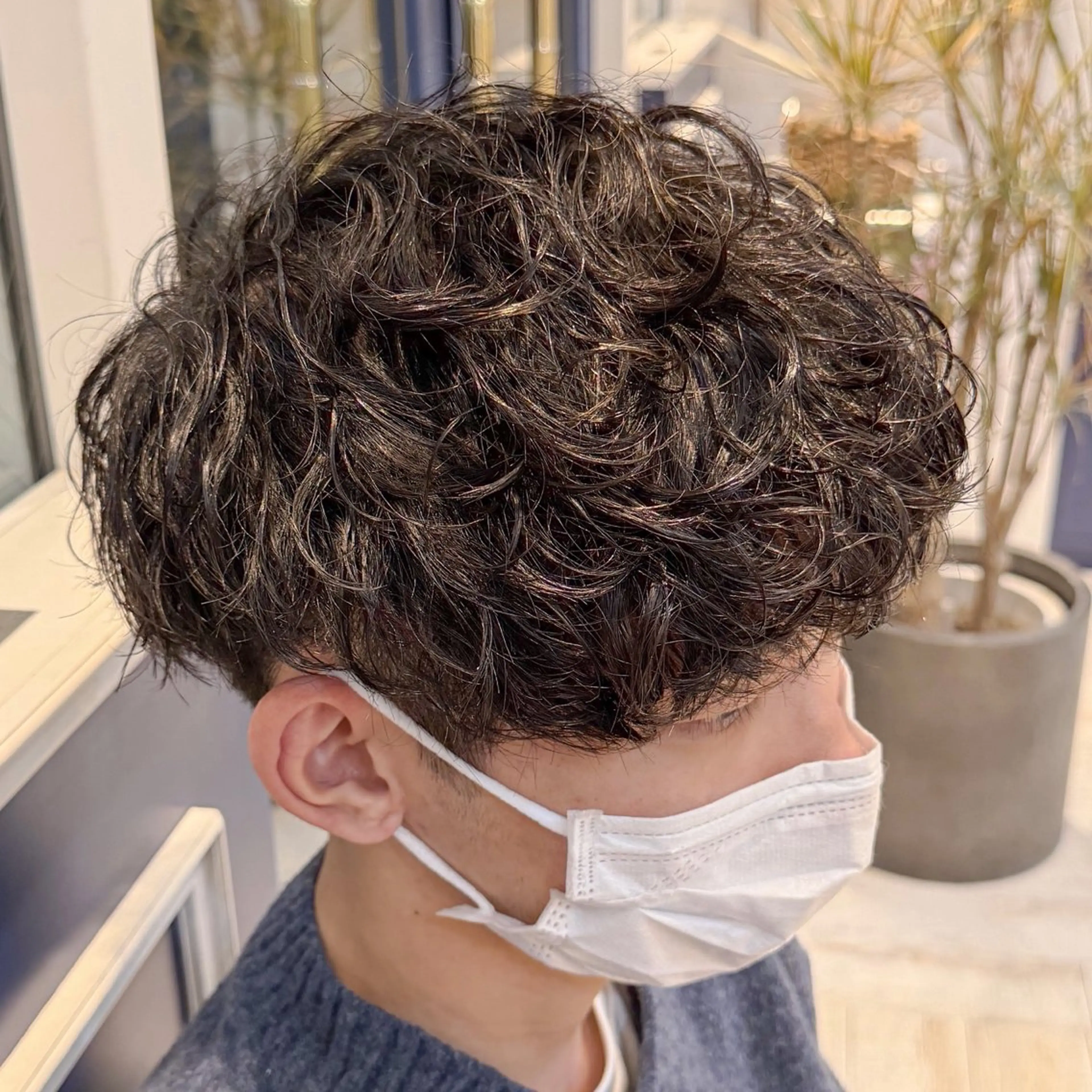 ショート パーマ メンズ メンズパーマ カット 吉田 新平のヘアスタイル