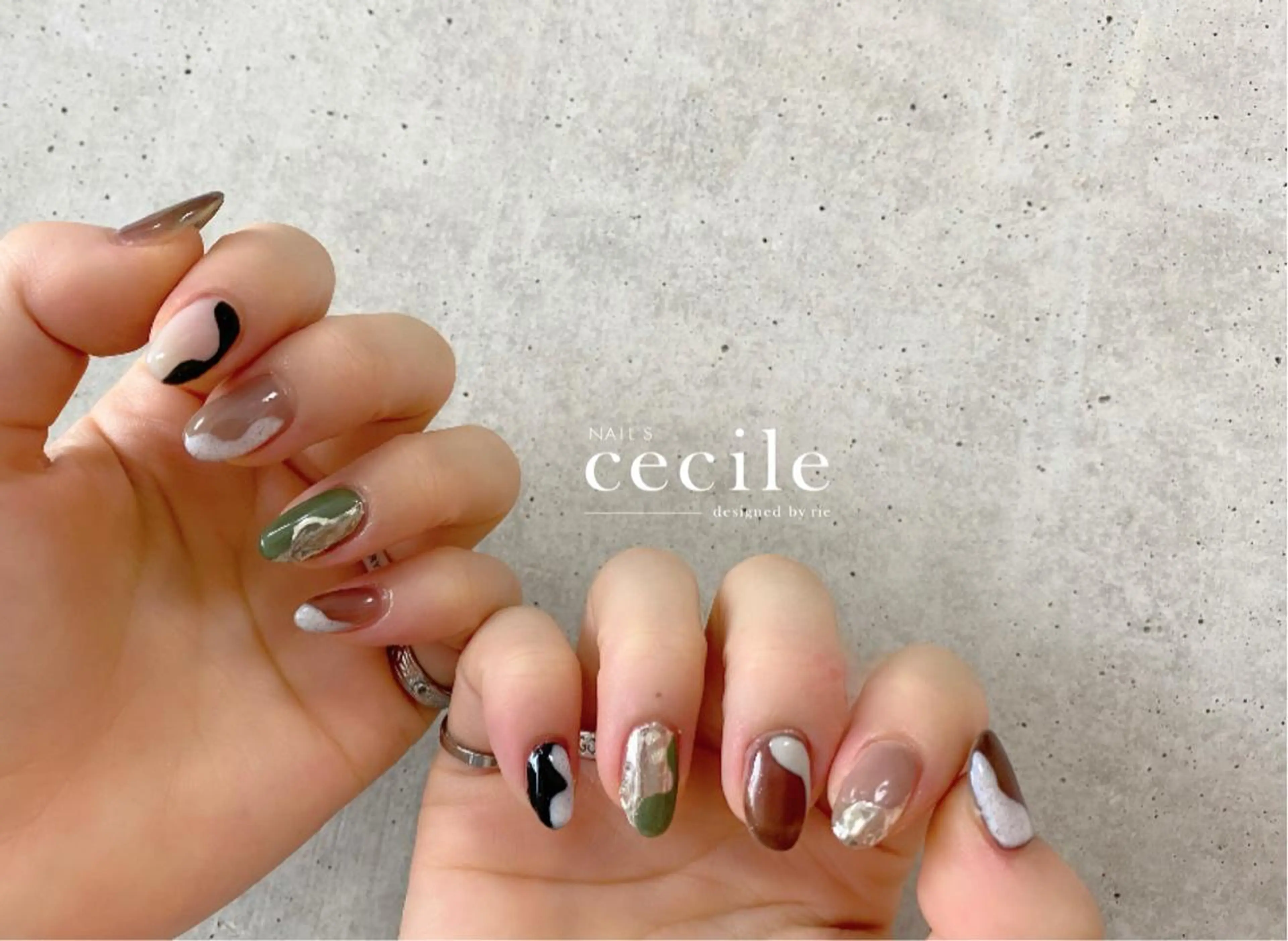 ネイル ハンドネイル Cecile Rieのネイルデザイン