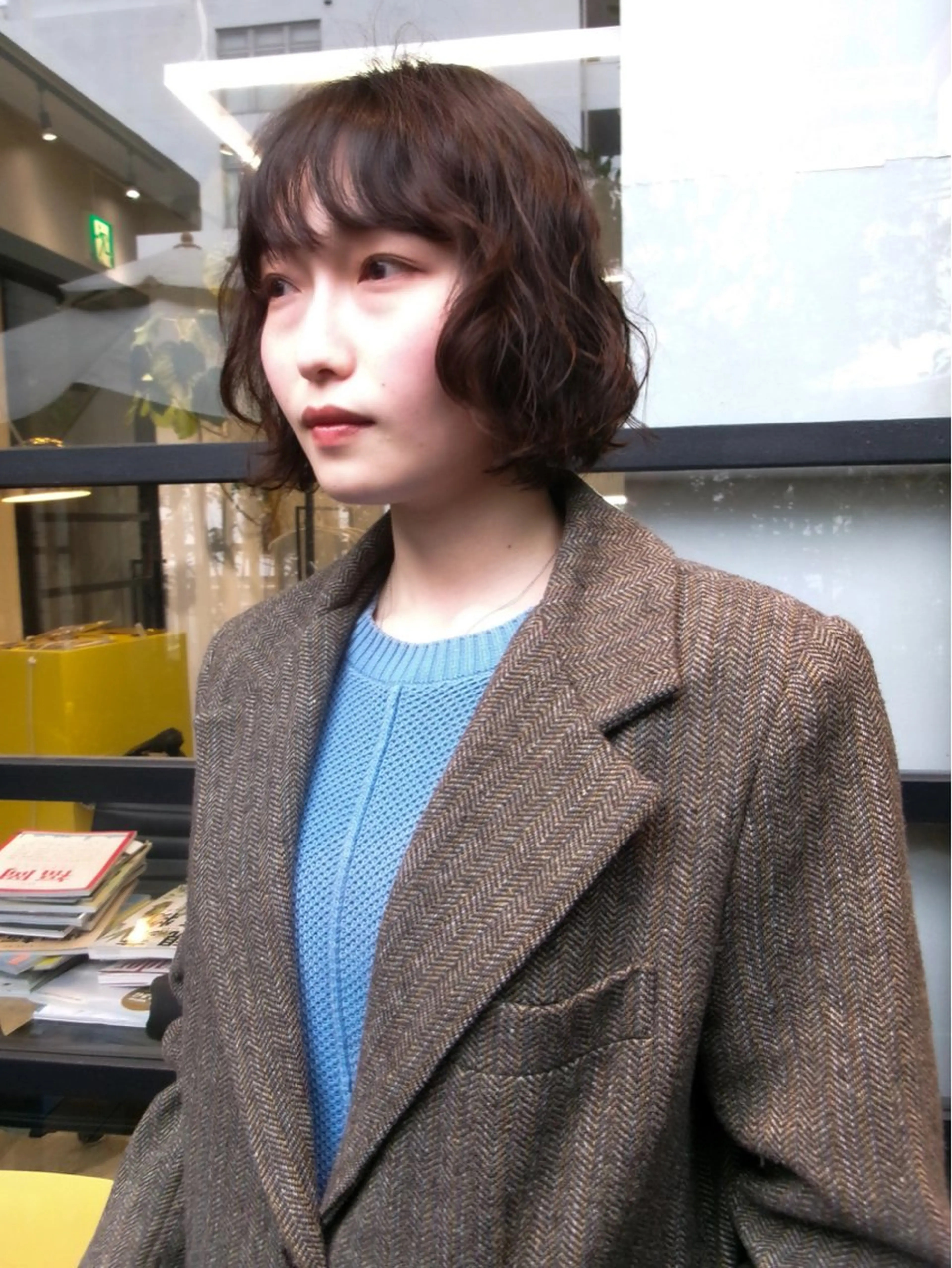 ミディアム パーマ ミディアムパーマ ボブ カット パーマ トリートメント KEI パーマ/レイヤーのヘアスタイル