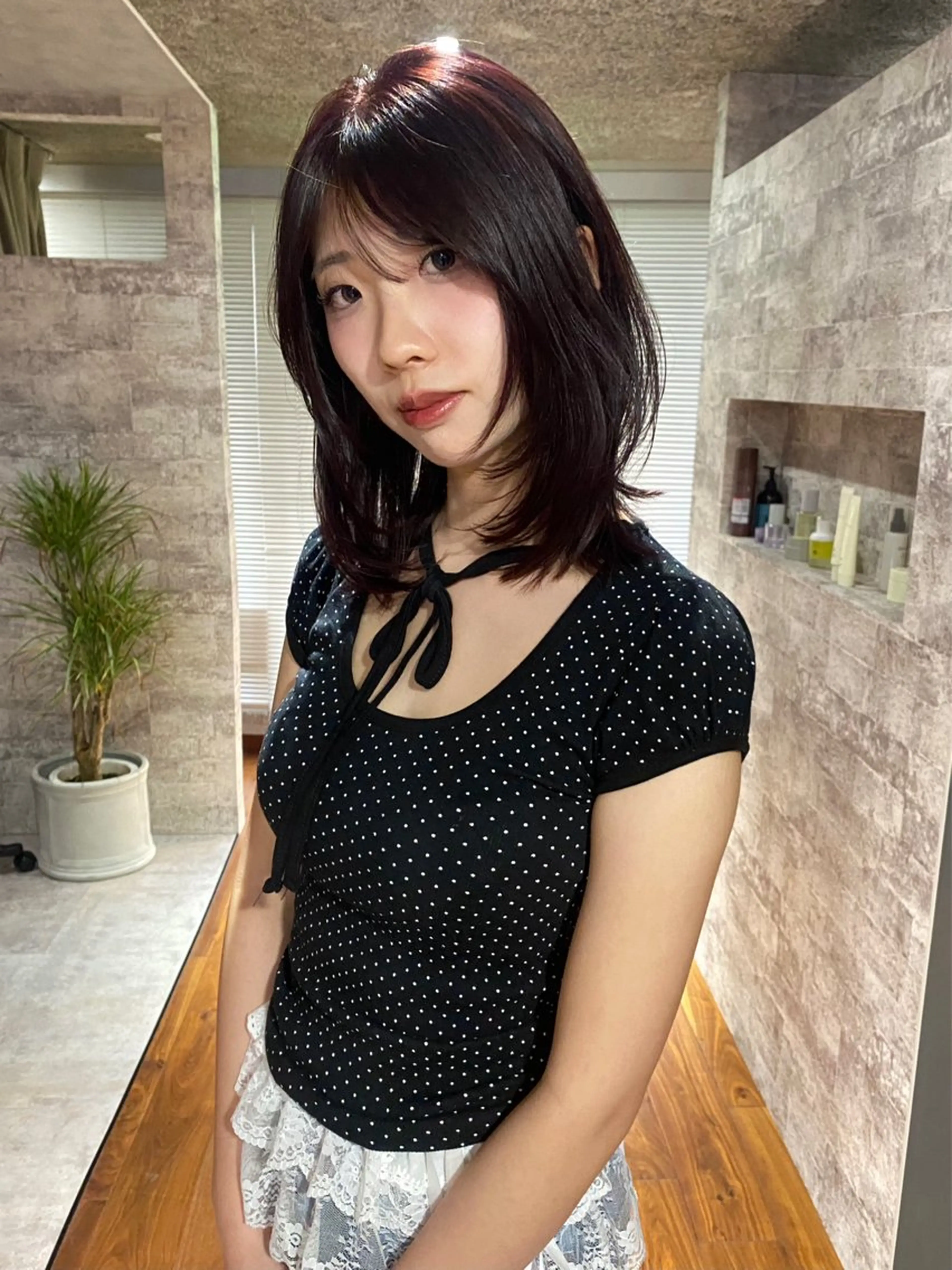 ミディアム カラー カット ヘアカラー トリートメント mai / linoah˚✧のヘアスタイル