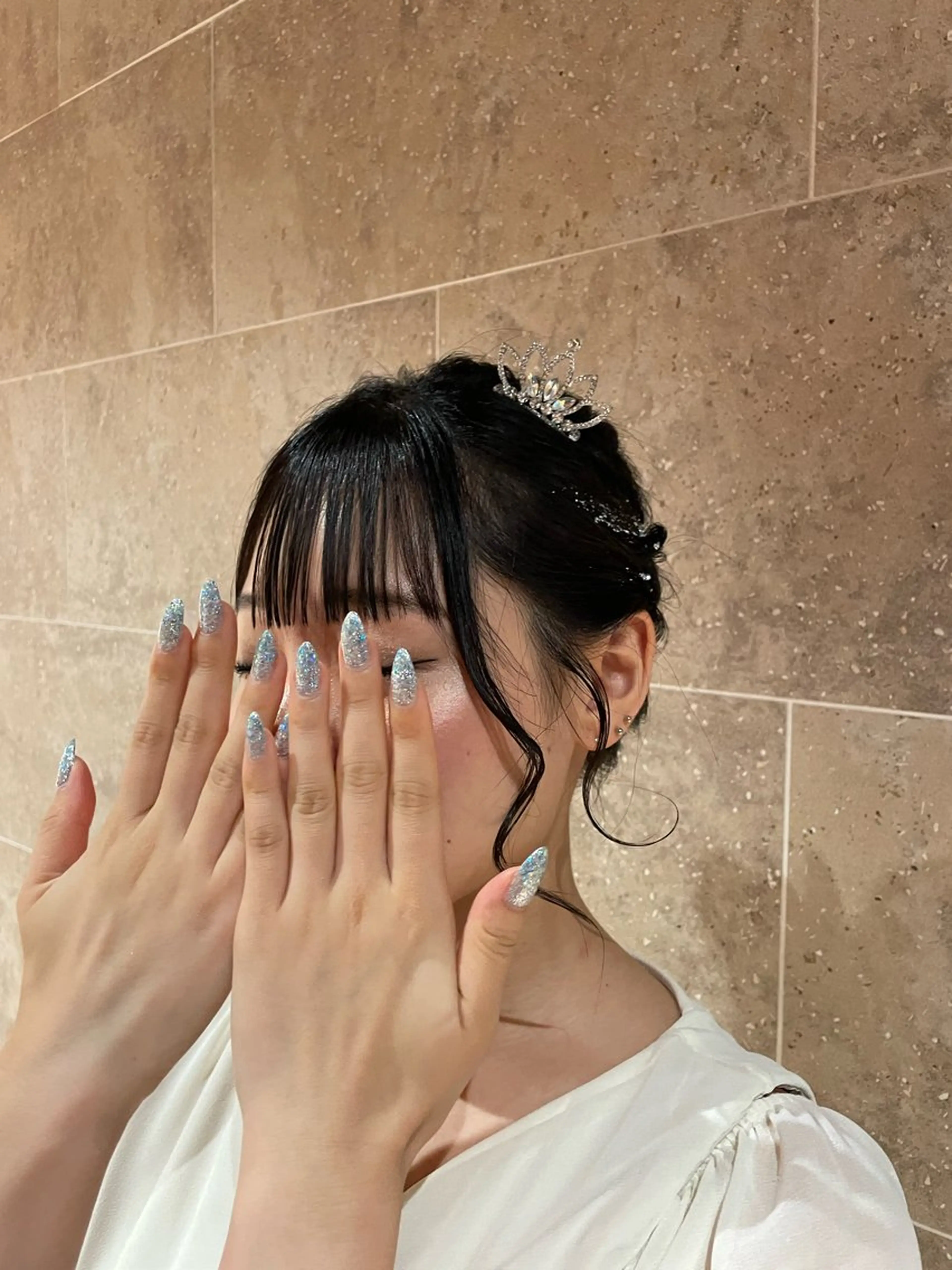 ヘアアレンジ ヘアセット レイヤーカット/ アレンジ/うみのヘアスタイル