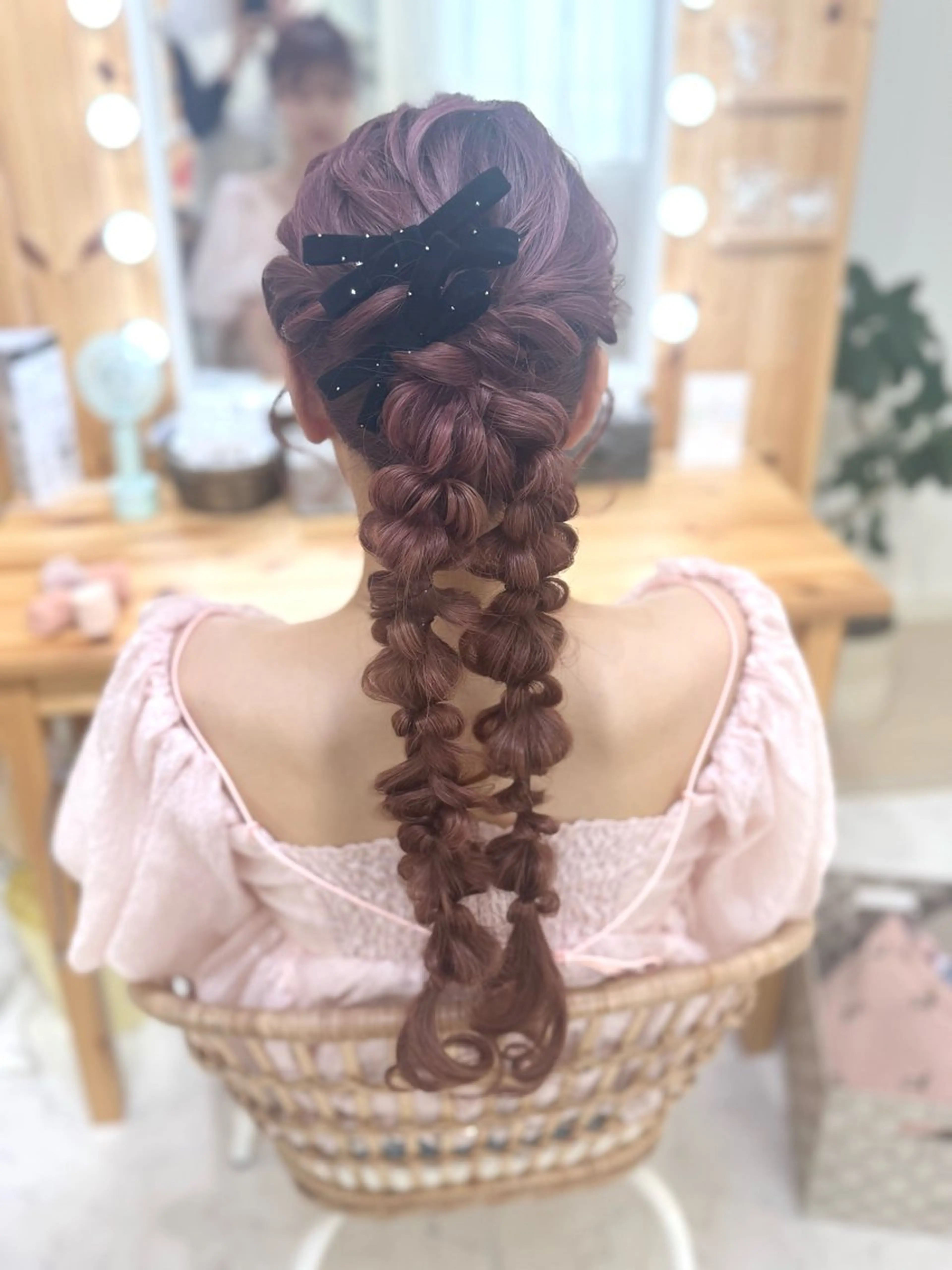 ロング ヘアアレンジ 鷲見 望のヘアスタイル