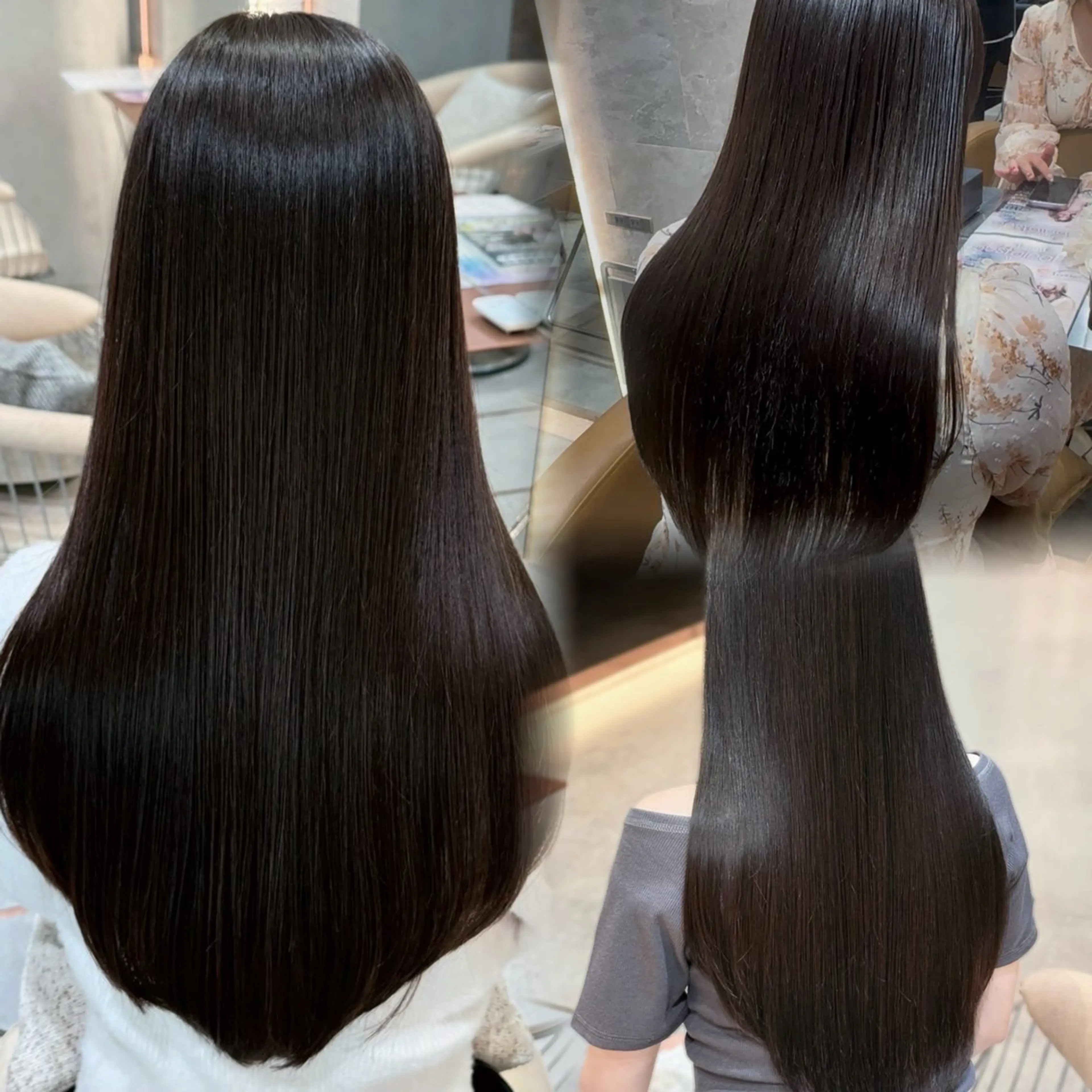 ロング 髪質改善 縮毛矯正 トリートメント カット 縮毛矯正 髪質改善/縮毛矯正 レイヤー/ユウタ👑のヘアスタイル