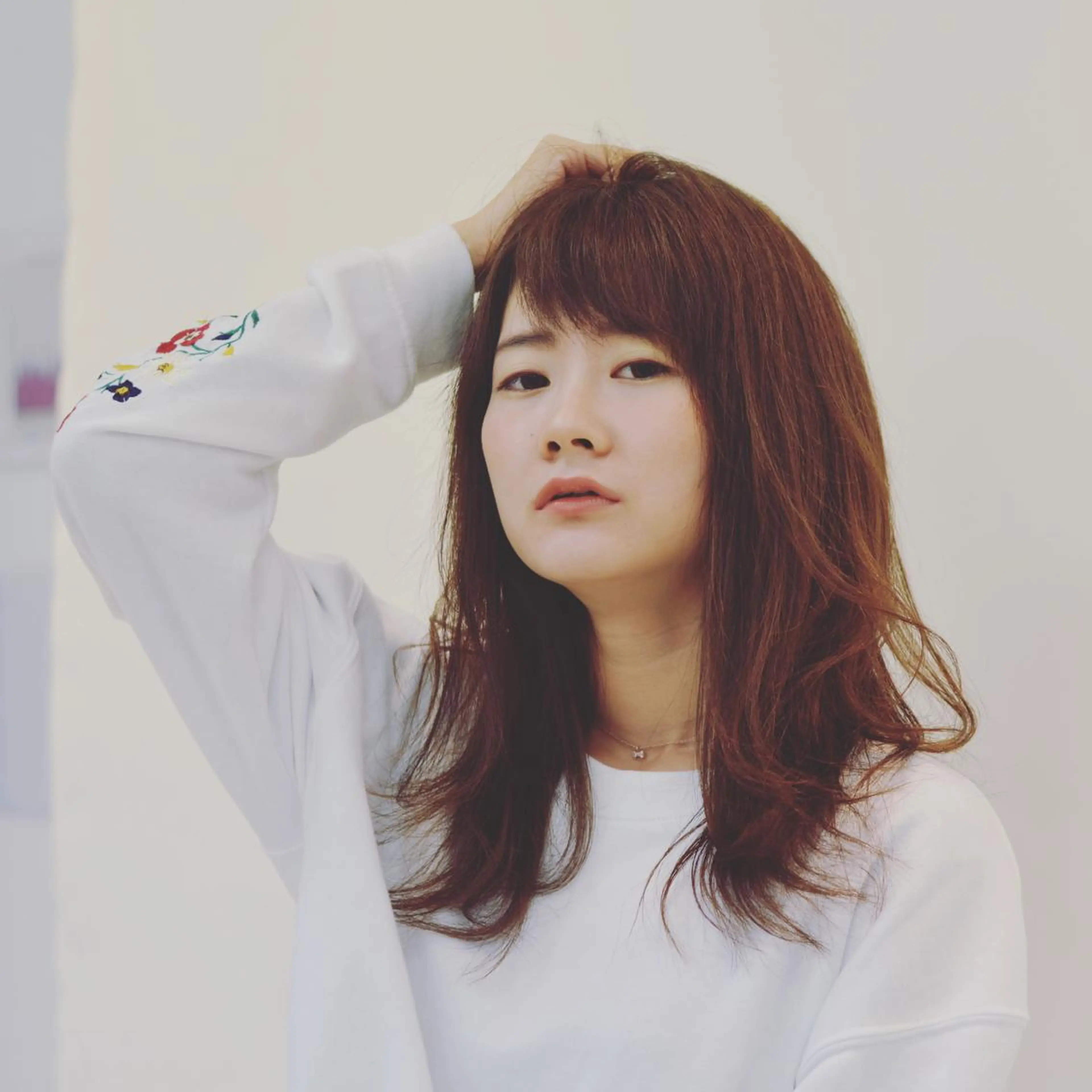 ショート ミディアム セミロング ロング カラー パーマ ヘアアレンジ ネイル マツエク・マツパ Lall You 大阪所属・🥛洒落髪小顔cut なら龍崎🥛のヘアスタイル