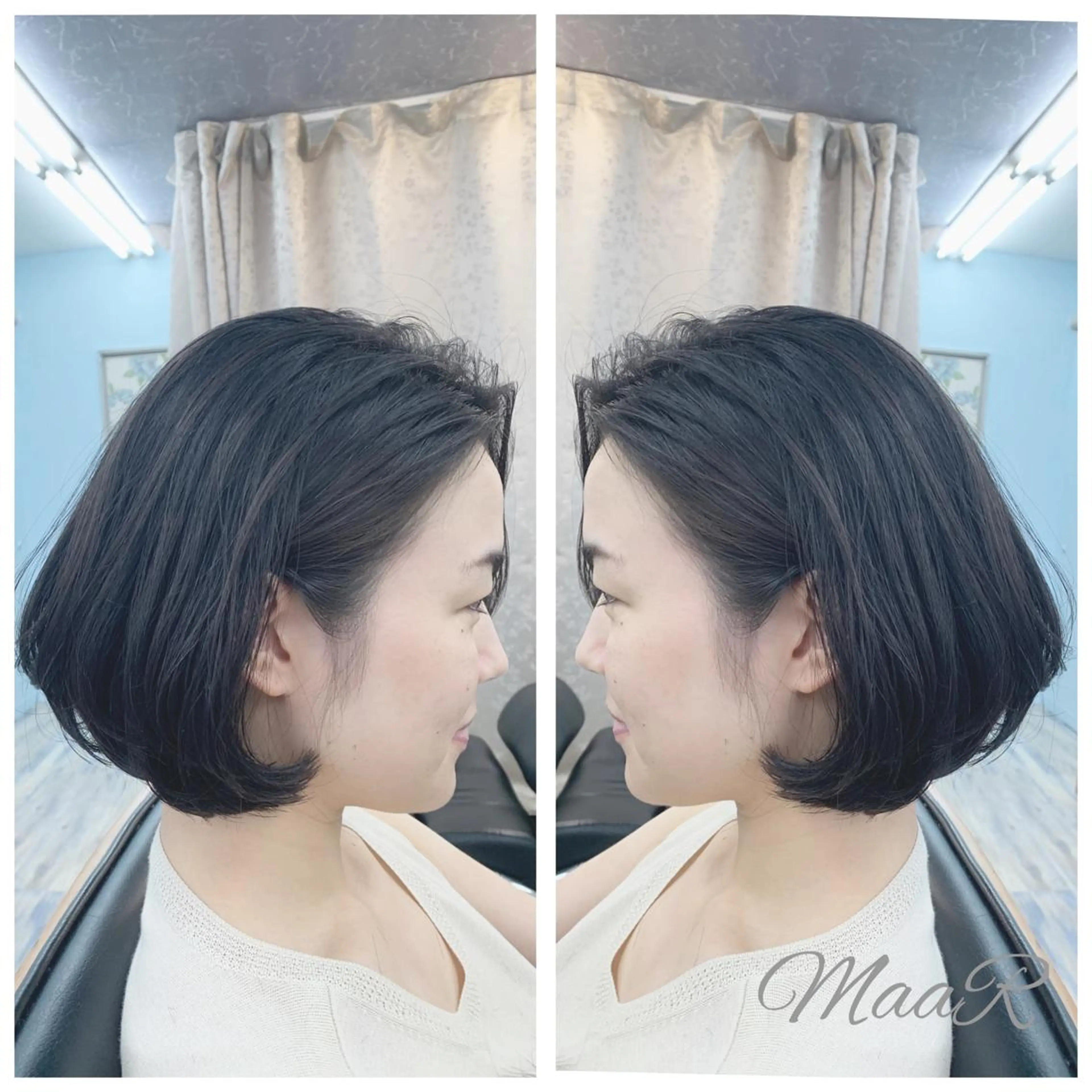 ミディアム Asuka Mabuchiのヘアスタイル