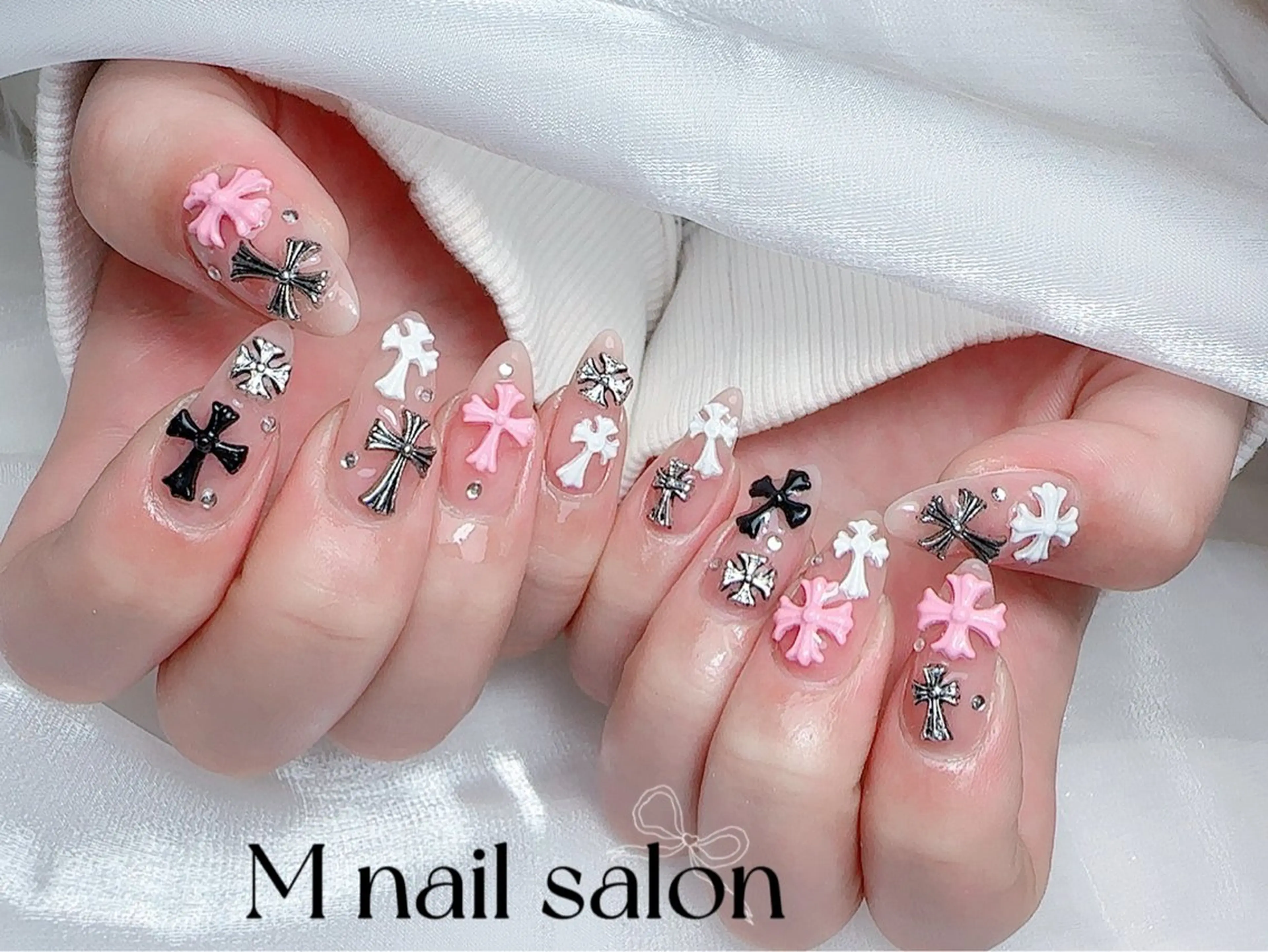 ネイル ハンドネイル M🌷nail 長さだし専門店のネイルデザイン