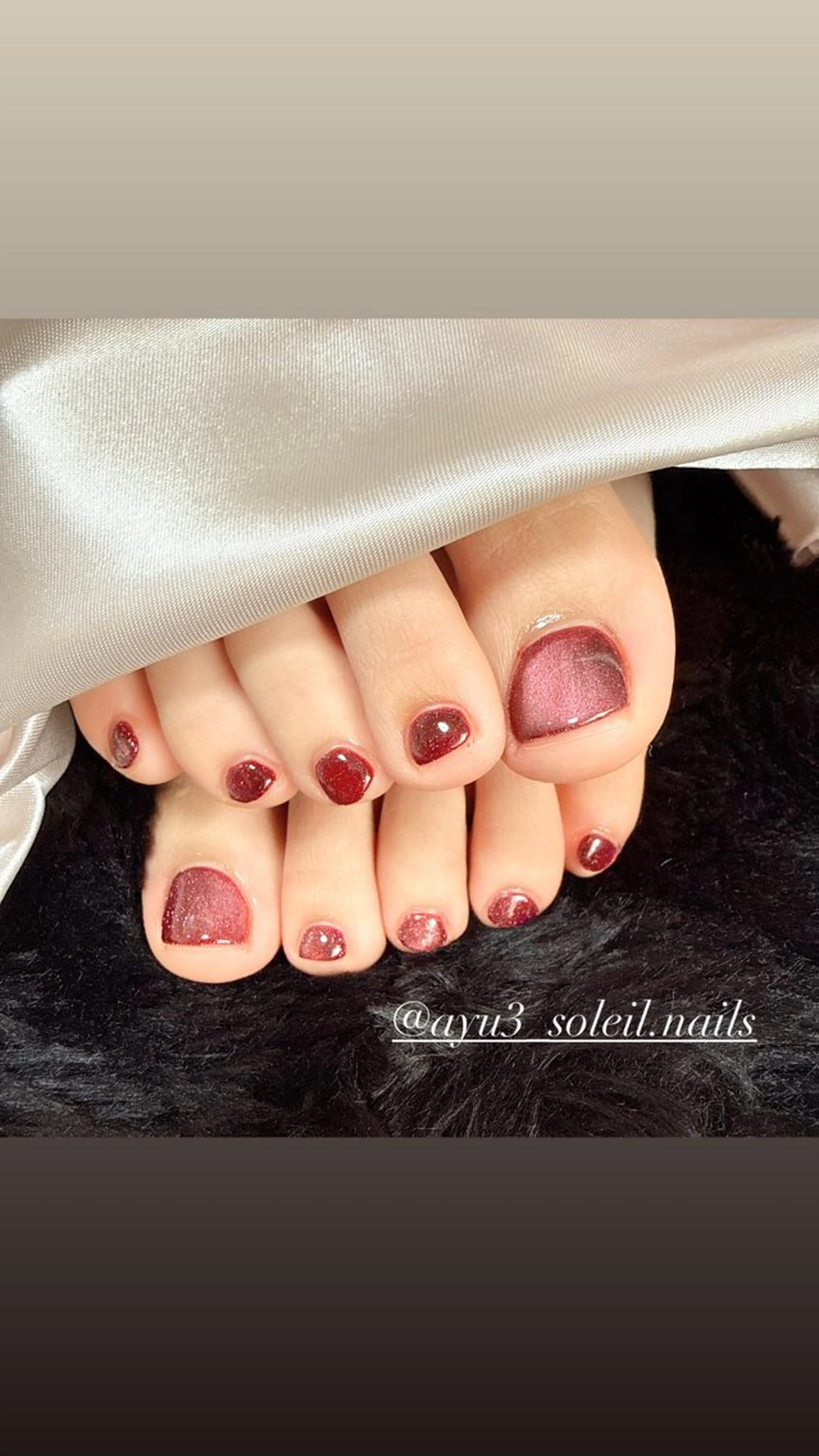 ネイル フットネイル 大橋 歩美のネイルデザイン