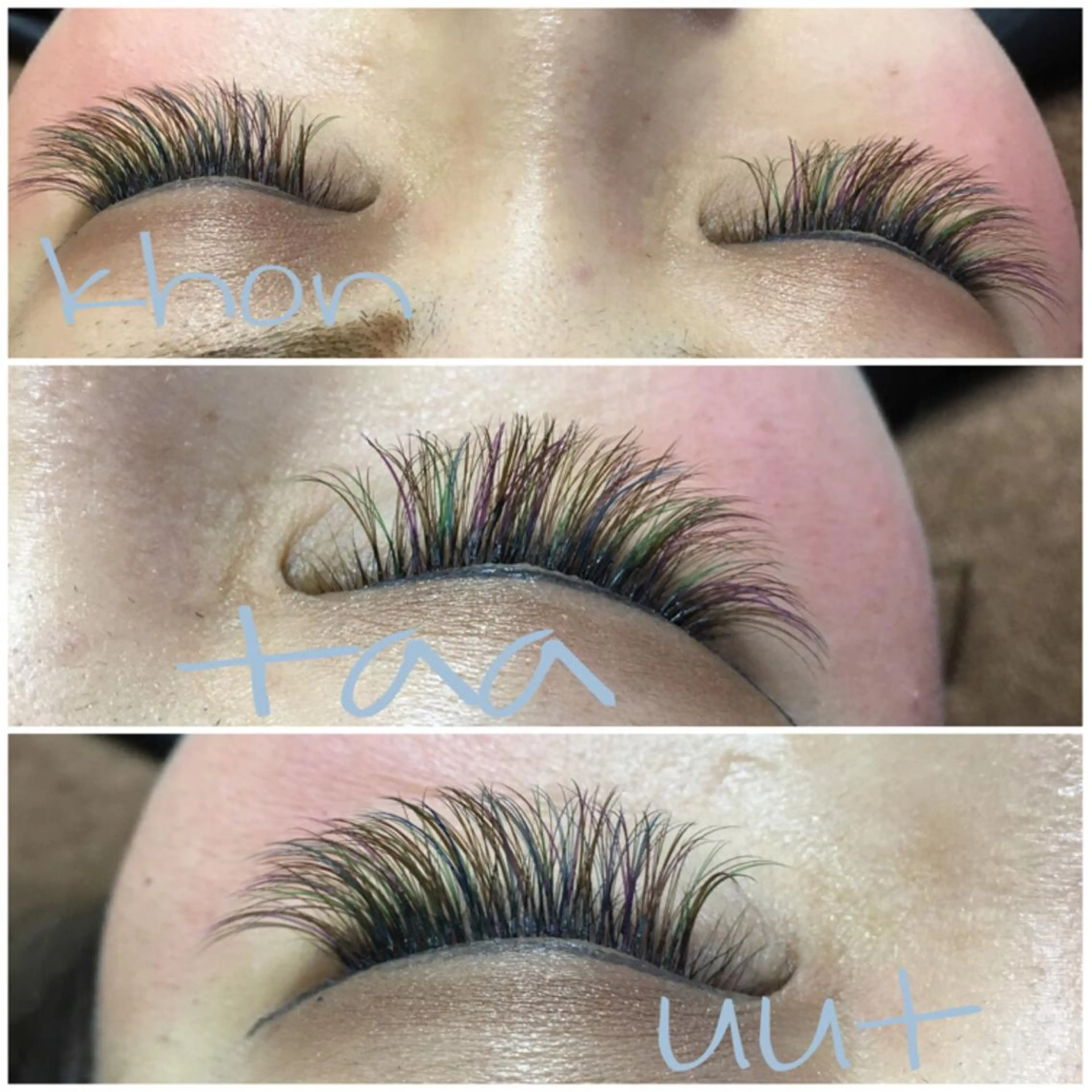 ネイル マツエク・マツパ ボリュームラッシュ ピーコックネイル khontaauut mariのマツエク・マツパデザイン